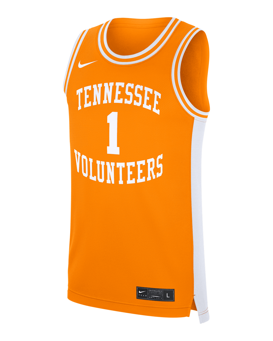 Tennessee Volunteers Replica Men's Nike College Basketball Jersey - Bright Ceramic