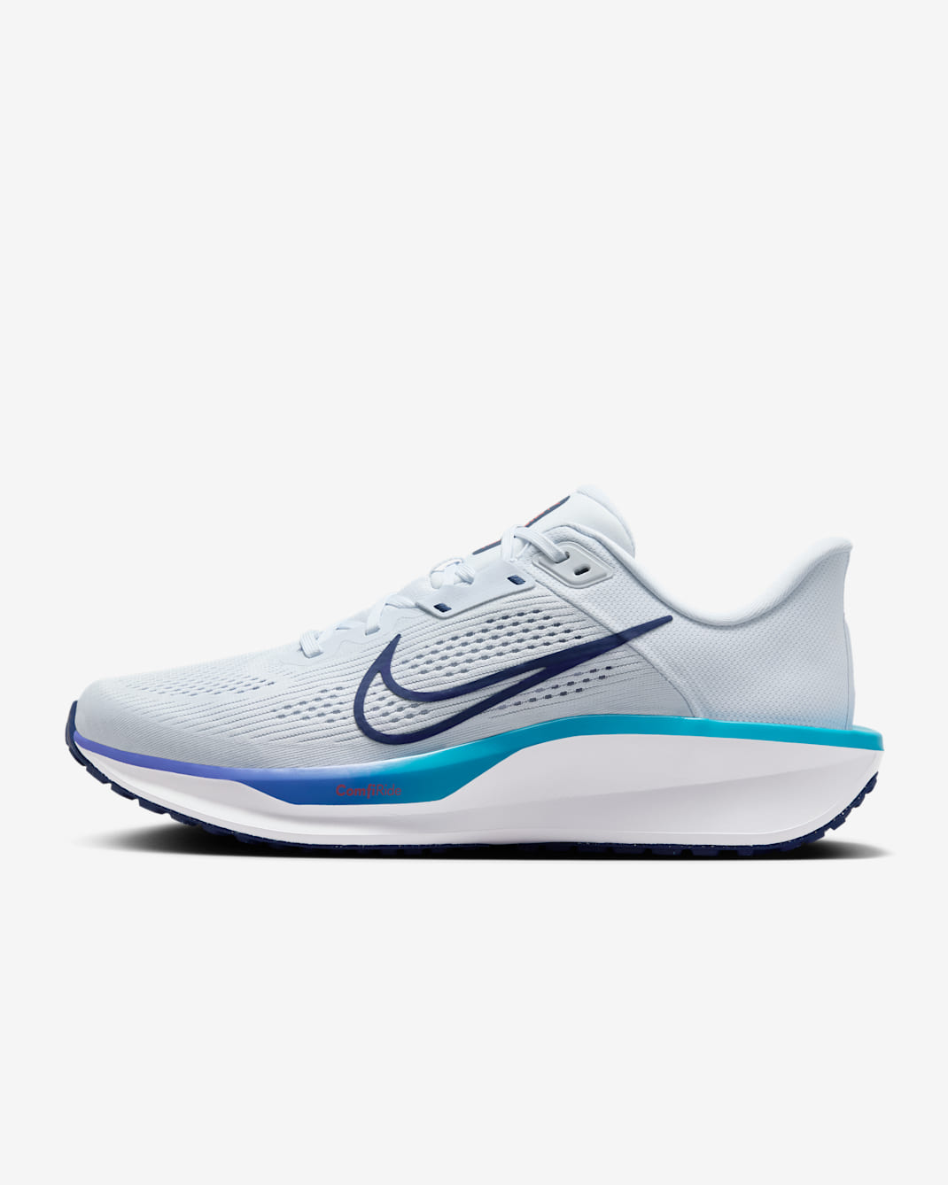 รองเท้าวิ่งโร้ดรันนิ่งผู้ชาย Nike Quest 6 - Football Grey/Blue Lightning/Persian Violet/Blue Void
