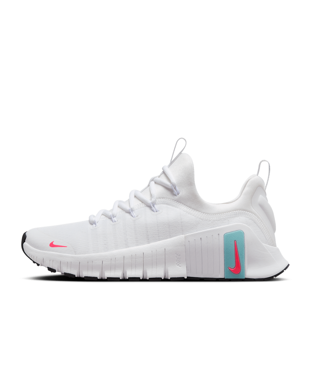 Tenis de entrenamiento para mujer Nike Free Metcon 6 - Blanco/Denim turquesa/Negro/Ponche cálido