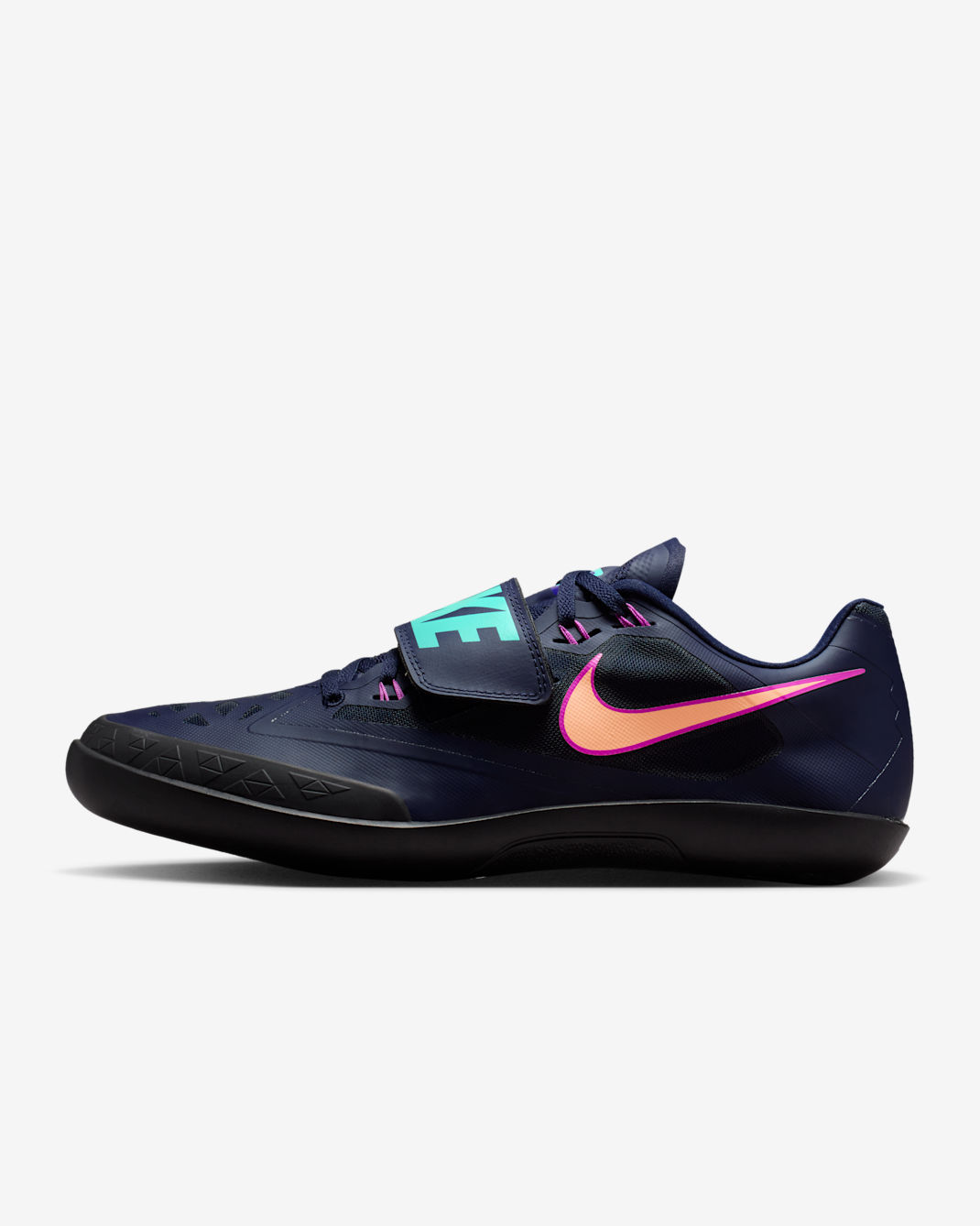 Tenis de atletismo para lanzamiento Nike Zoom SD 4 - Obsidiana/Hipervioleta/Hiperturquesa/Naranja pulso