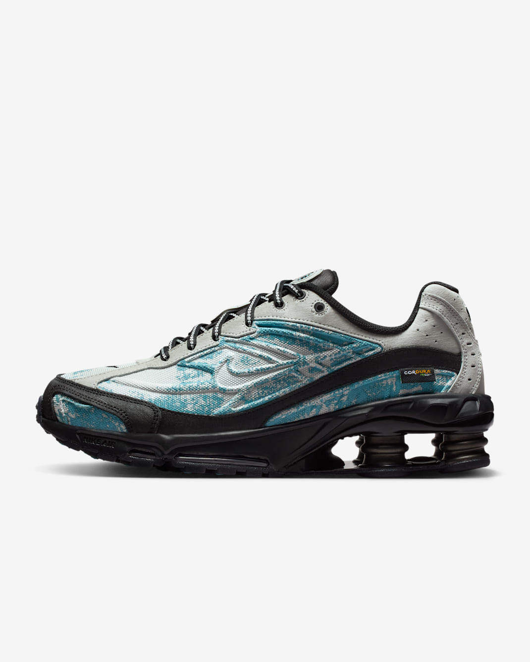 Nike Shox Ride 2 Premium Men's Shoes - Light Silver/Black/Denim Turquoise/Light Silver