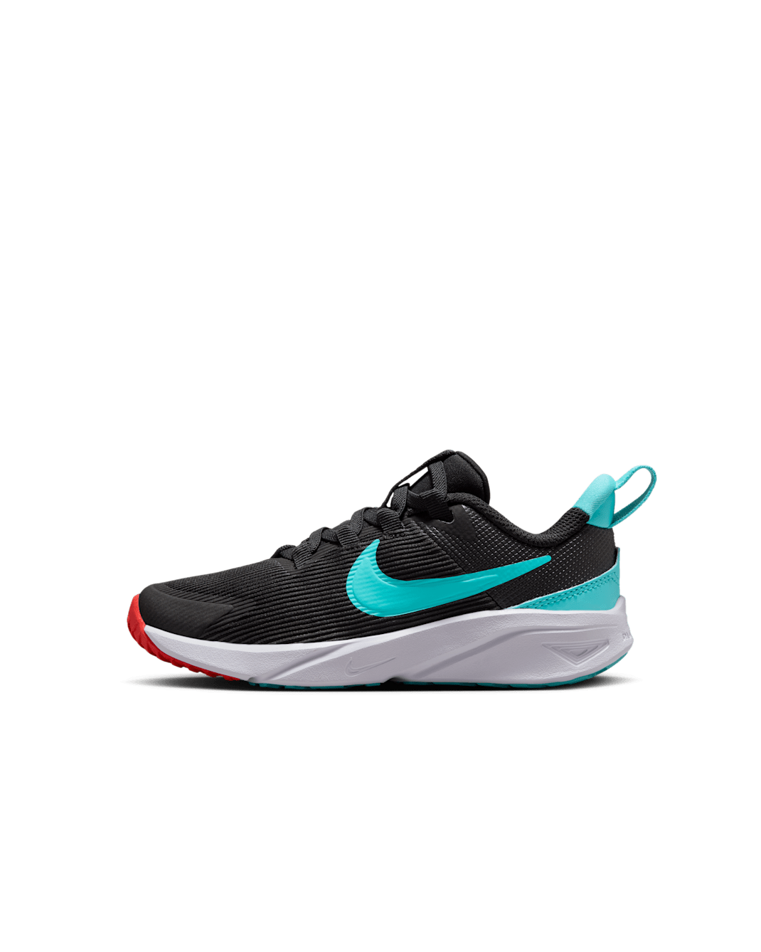 Nike Star Runner 4 Younger Kids' Shoes - Black/Bright Crimson/White/Dusty Cactus
