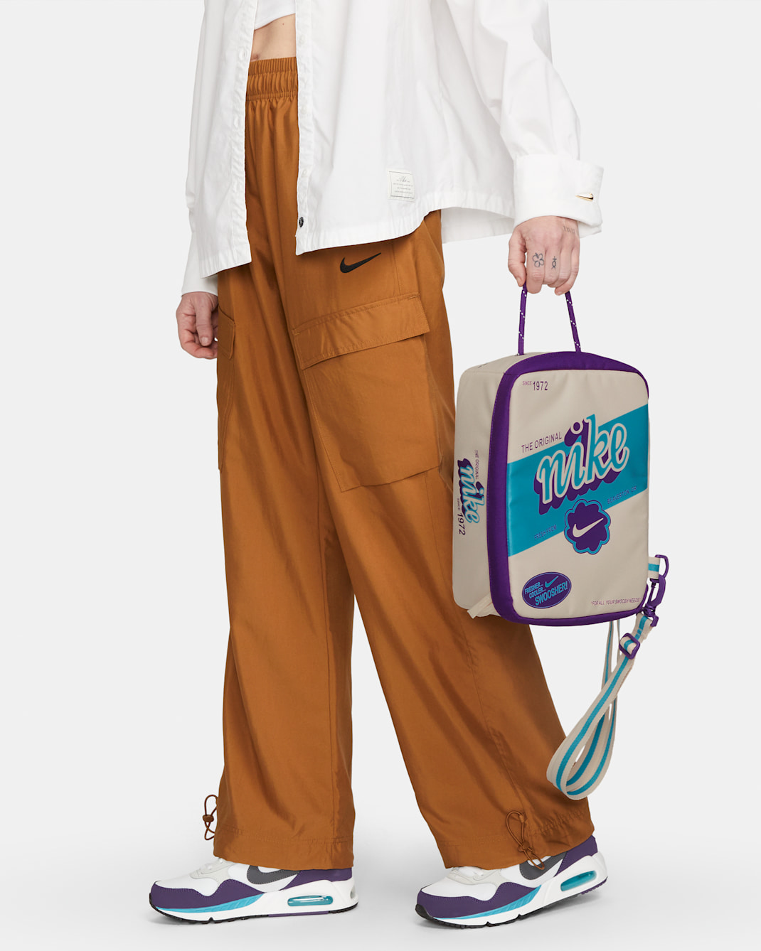 Nike Shoe Box Bag (Small, 8L) - Guava Ice/Disco Purple/Teal Nebula