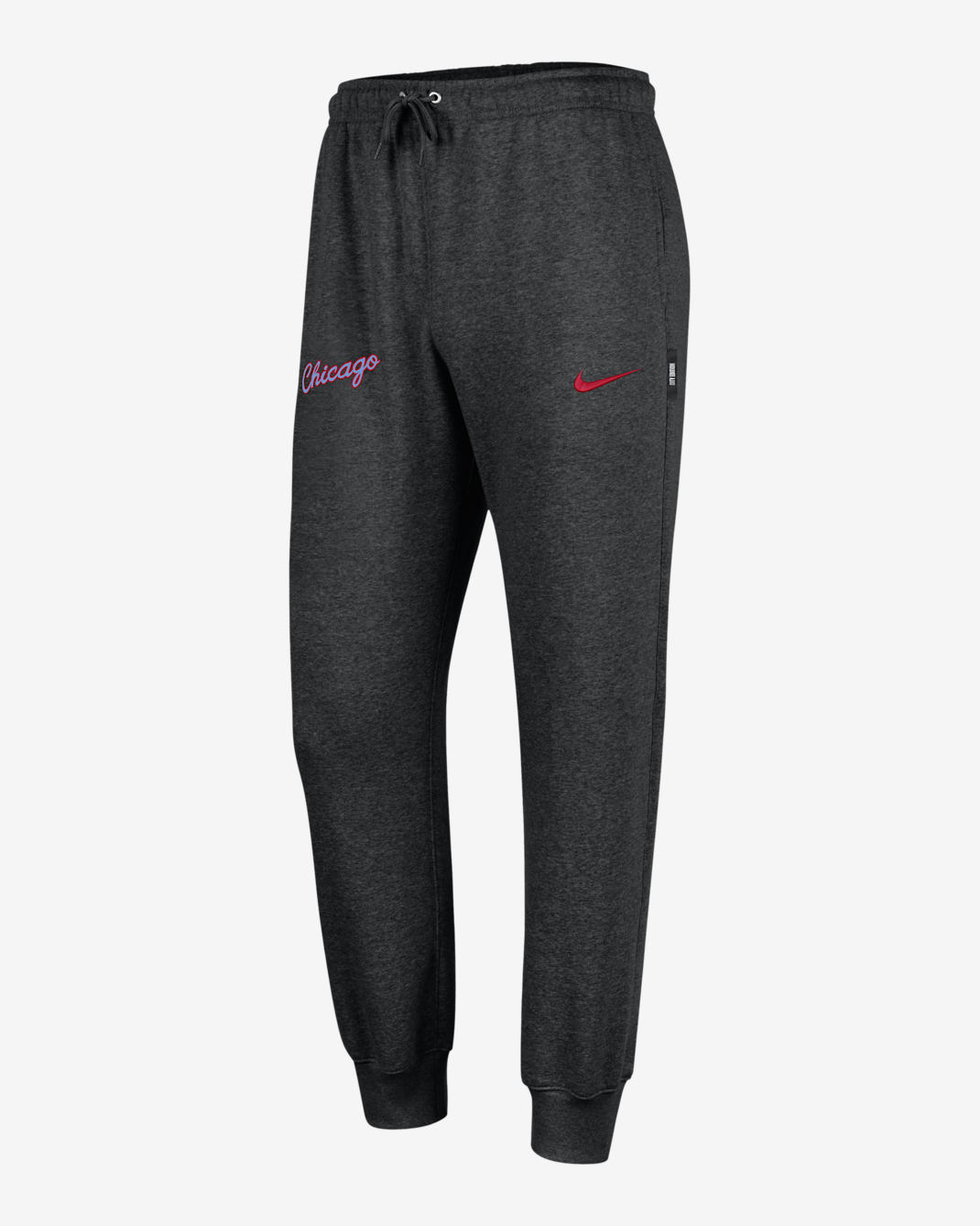 Chicago Bulls City Edition Men's Nike NBA Club Fleece Jogger - Black