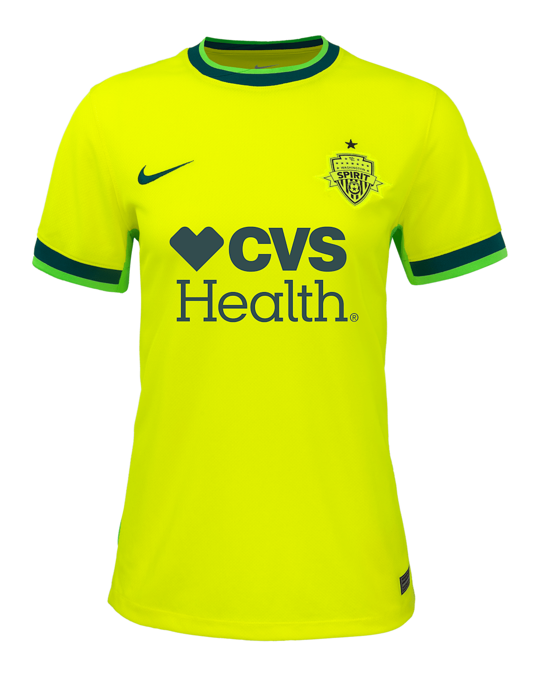 Trinity Rodman Washington Spirit 2025 Stadium Away Women's Nike Dri-FIT NWSL Replica Jersey - Lemon Venom/Deep Teal