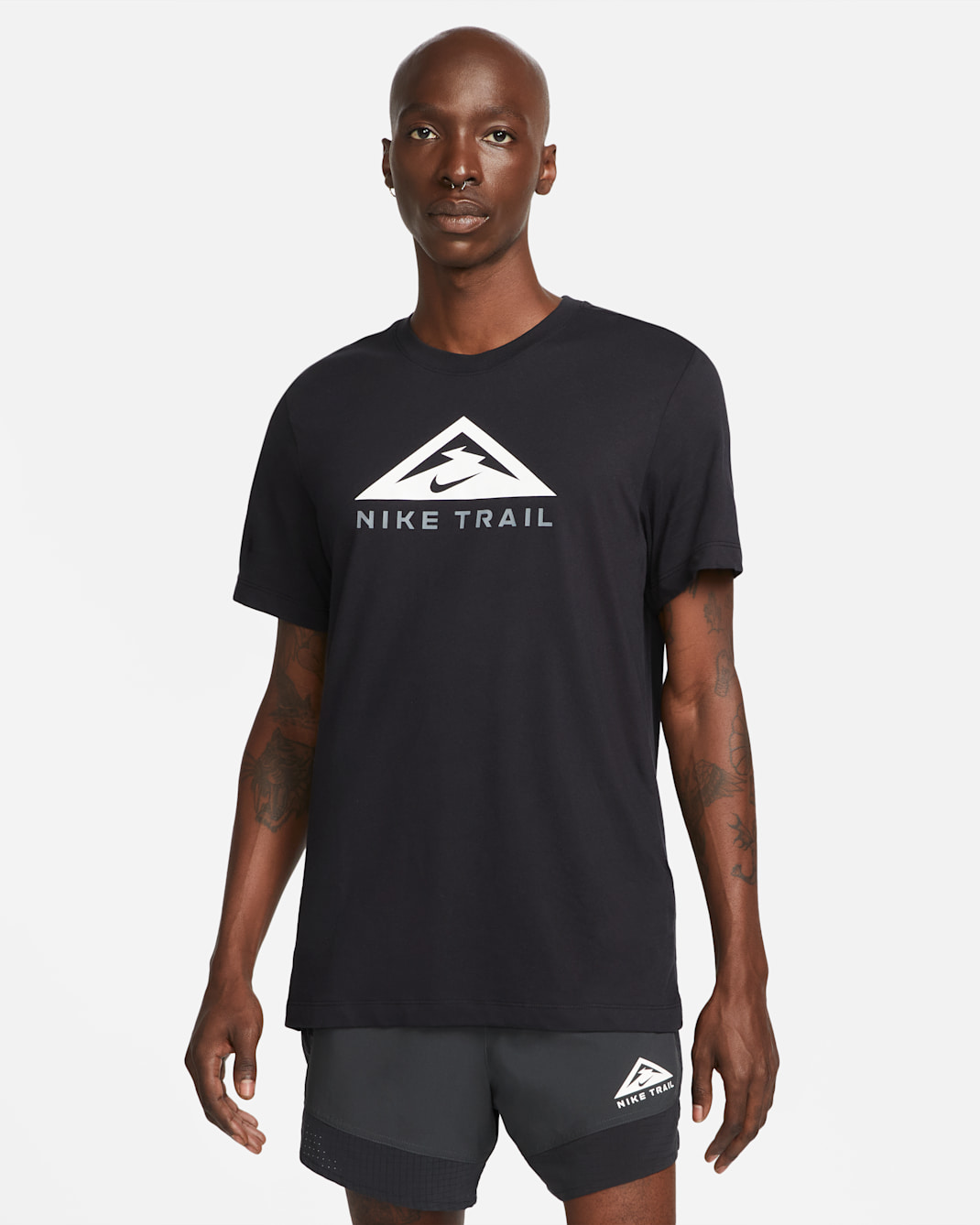 Nike Dri-FIT Trail Running T-Shirt - Black