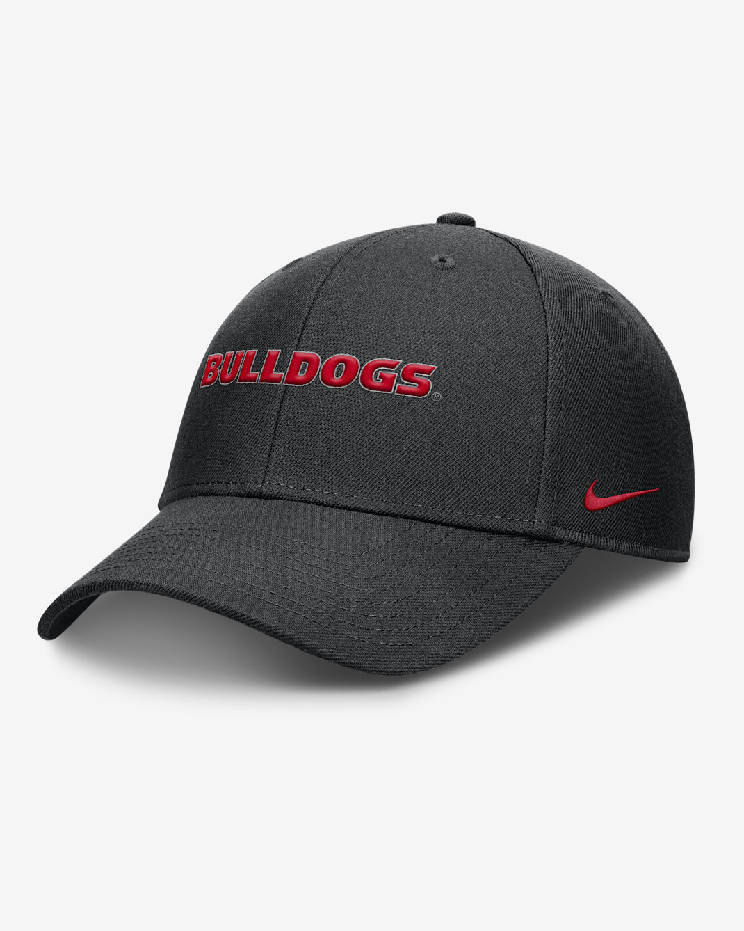 Georgia On-Field Rise Gameday Men's Nike Dri-FIT College Trucker Adjustable Hat - Black