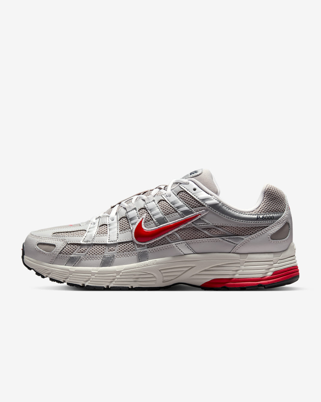Nike P-6000 Shoes - College Grey/Vast Grey/Phantom/Fire Red