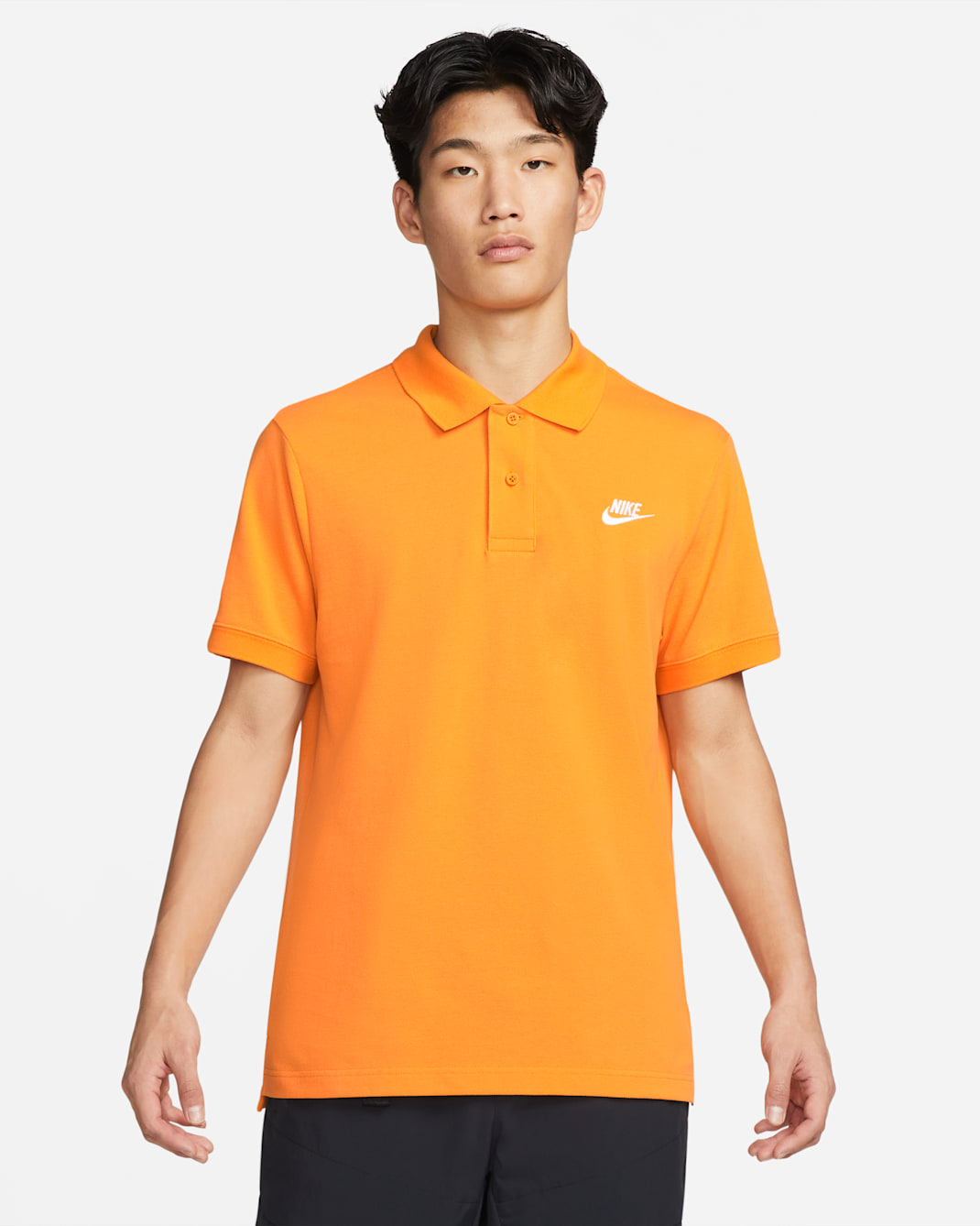 Nike Sportswear Men's Polo - Kumquat/White