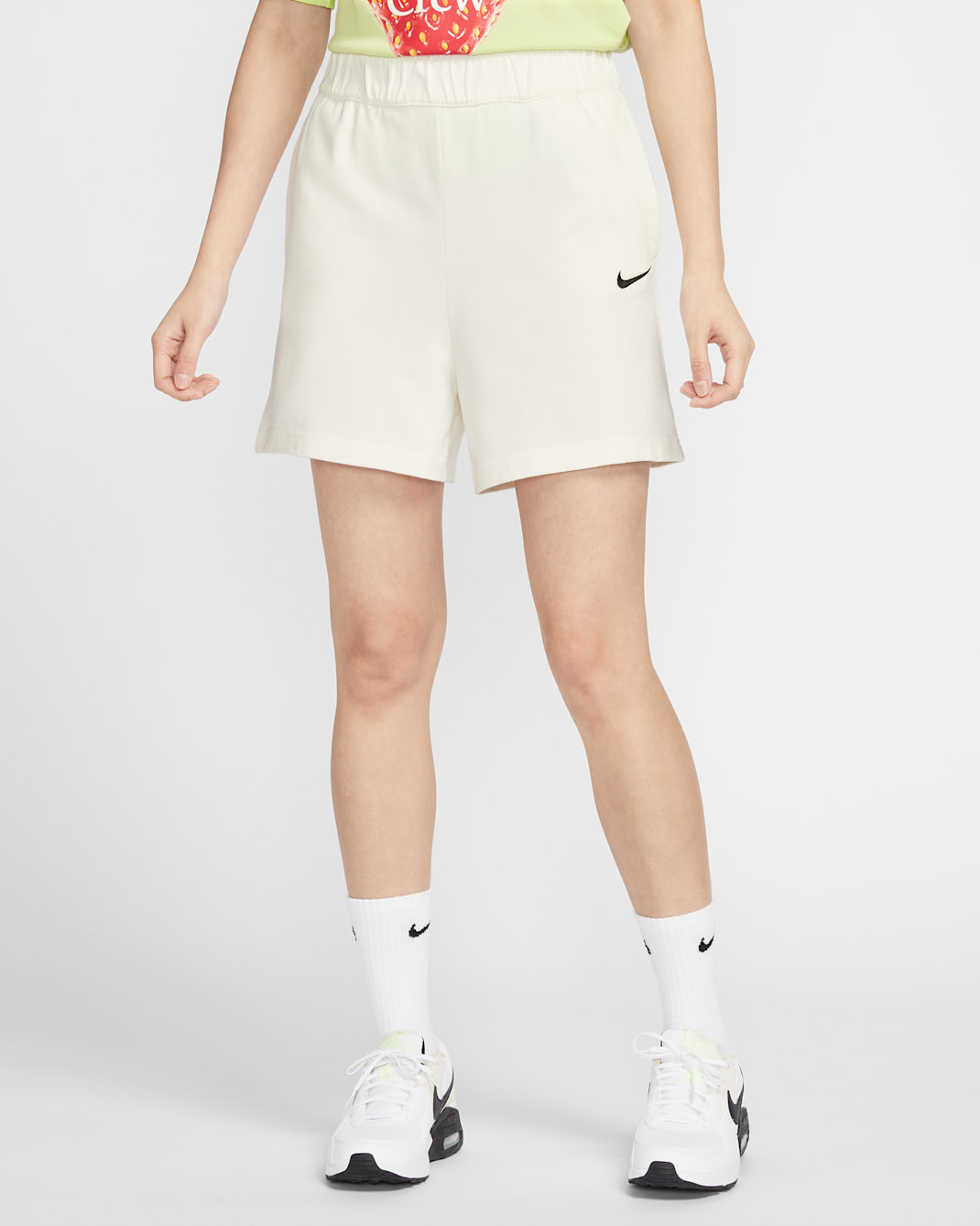 Nike Sportswear 女款平織短褲 - Sail/黑色