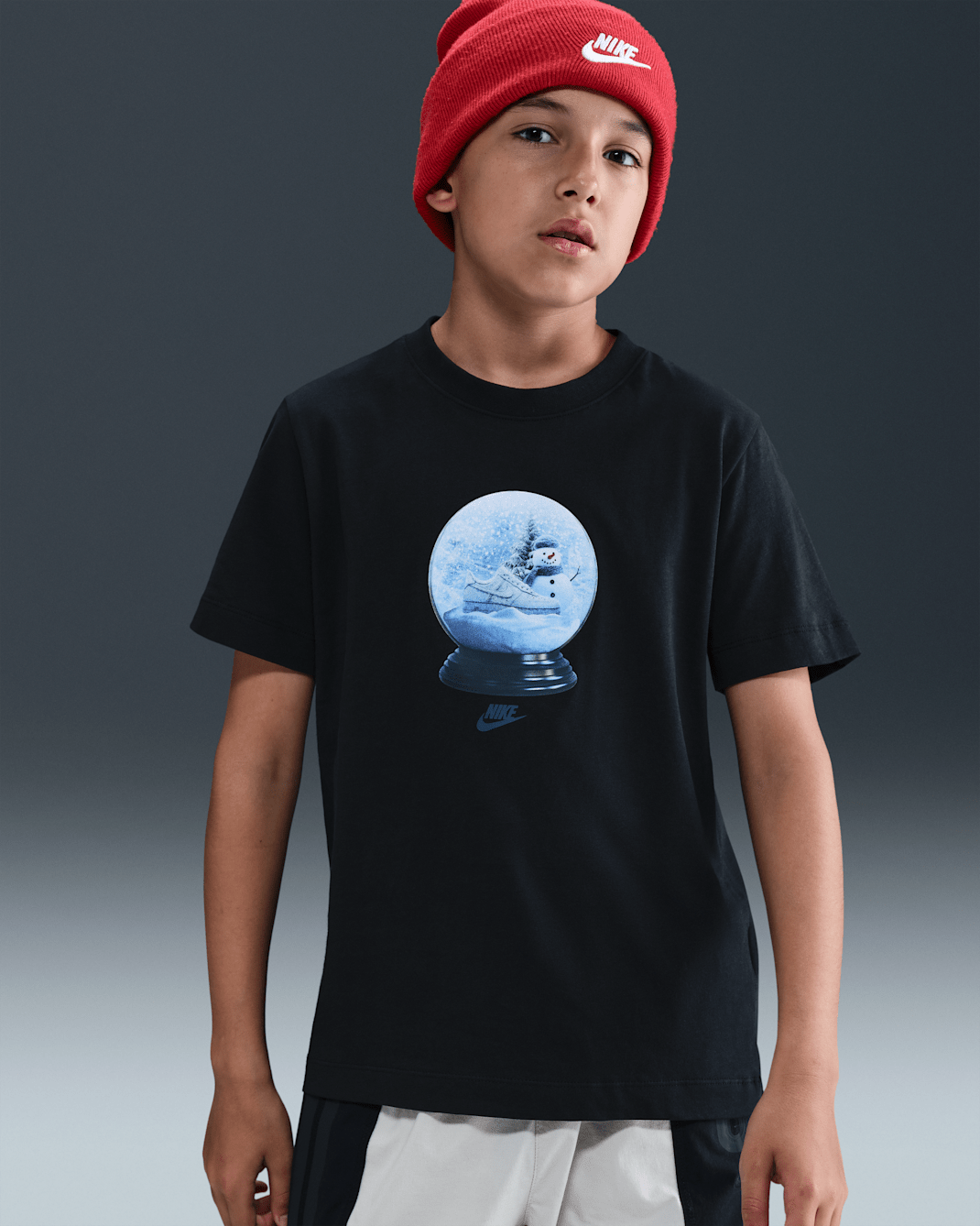 Nike Sportswear T-skjorte til store barn - Svart