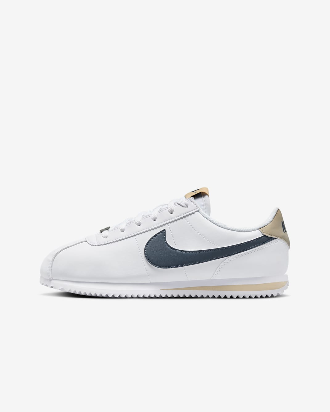 Nike Cortez Older Kids' Shoes - White/Desert Khaki/Thunder Blue