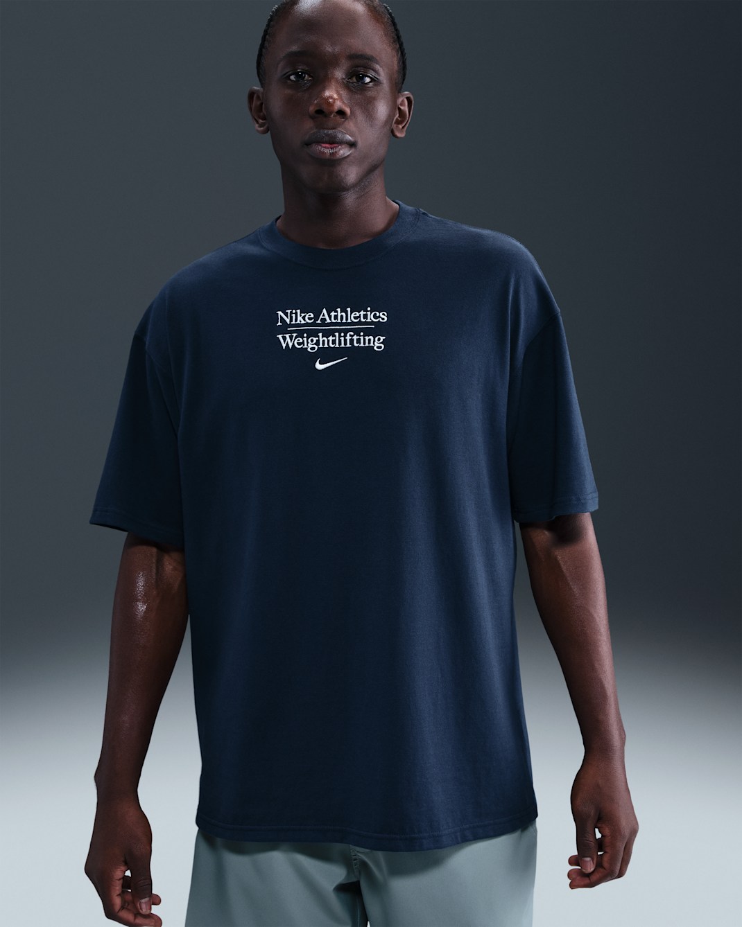 Nike Weightlifting Men's Max90 T-Shirt - College Navy