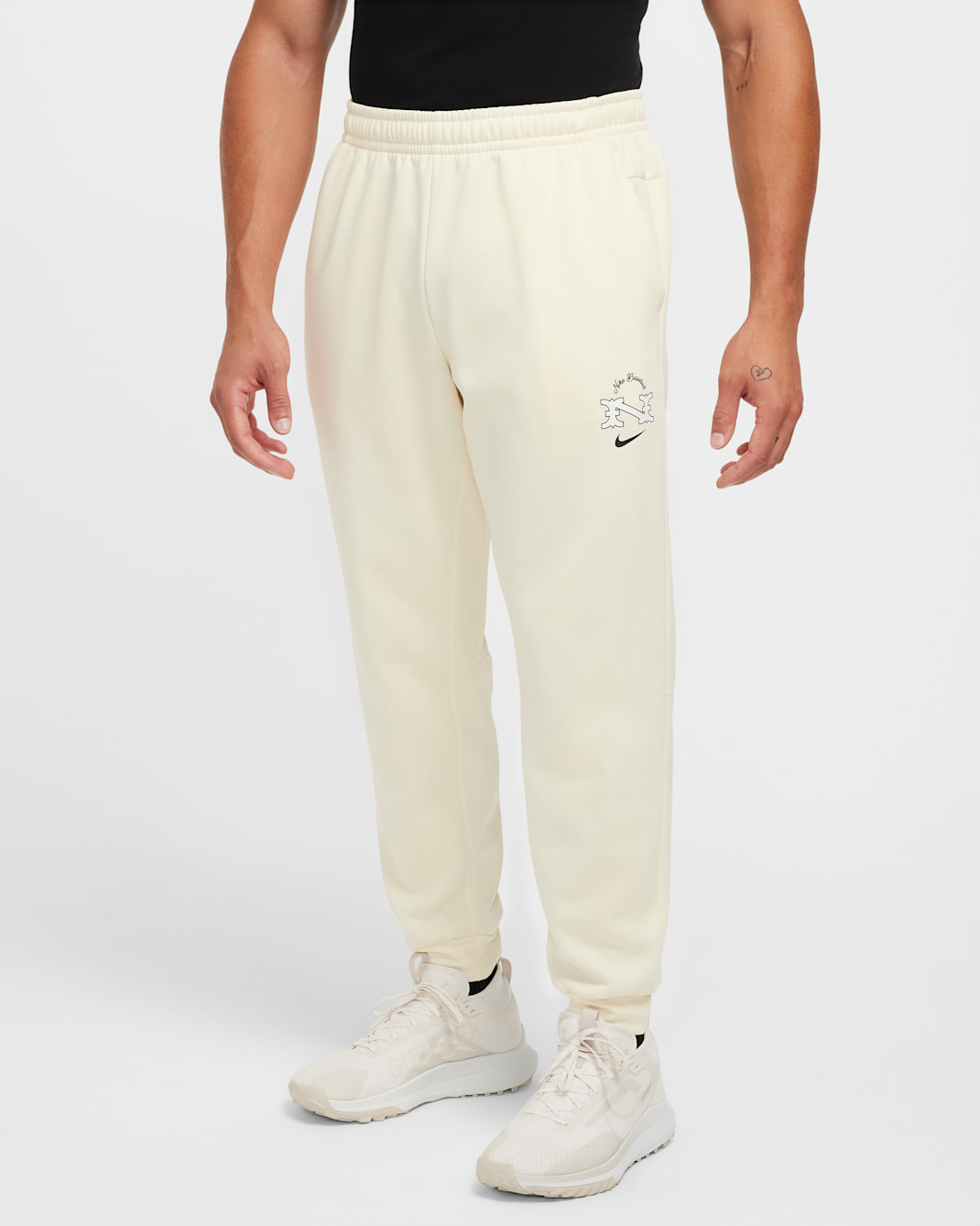 Nike Men's Therma-FIT Baseball Joggers - Coconut Milk/Black/Black