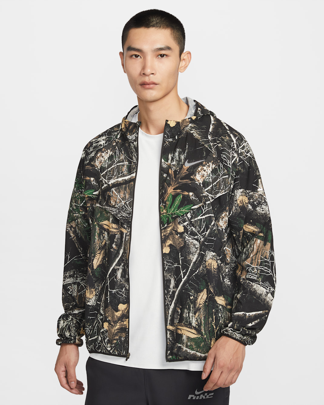 나이키 스트라이드 남성 드라이 핏 리얼트리 러닝 재킷 - 앤트러사이트/블랙