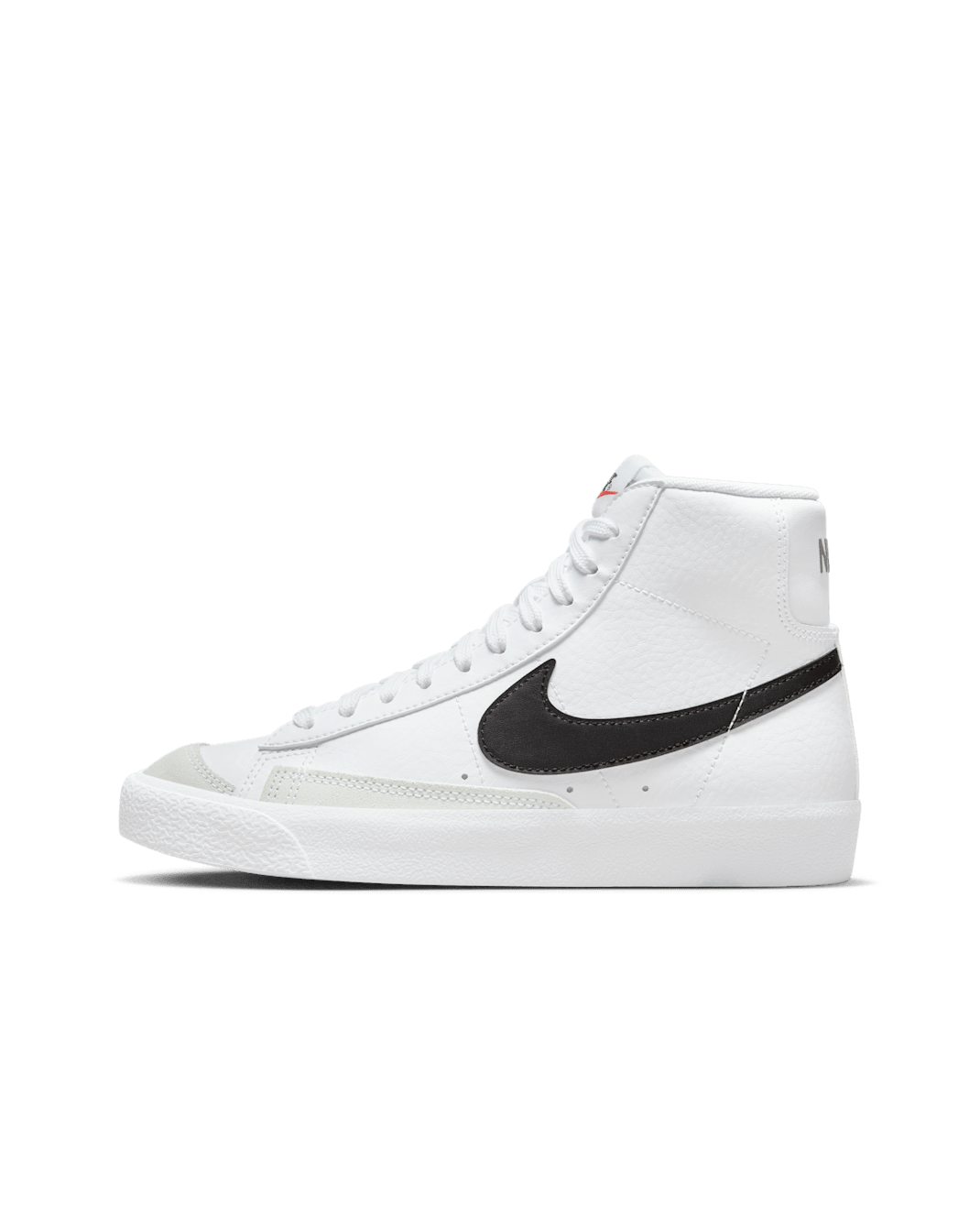 Nike Blazer Mid '77 Older Kids' Shoes - White/Total Orange/Black
