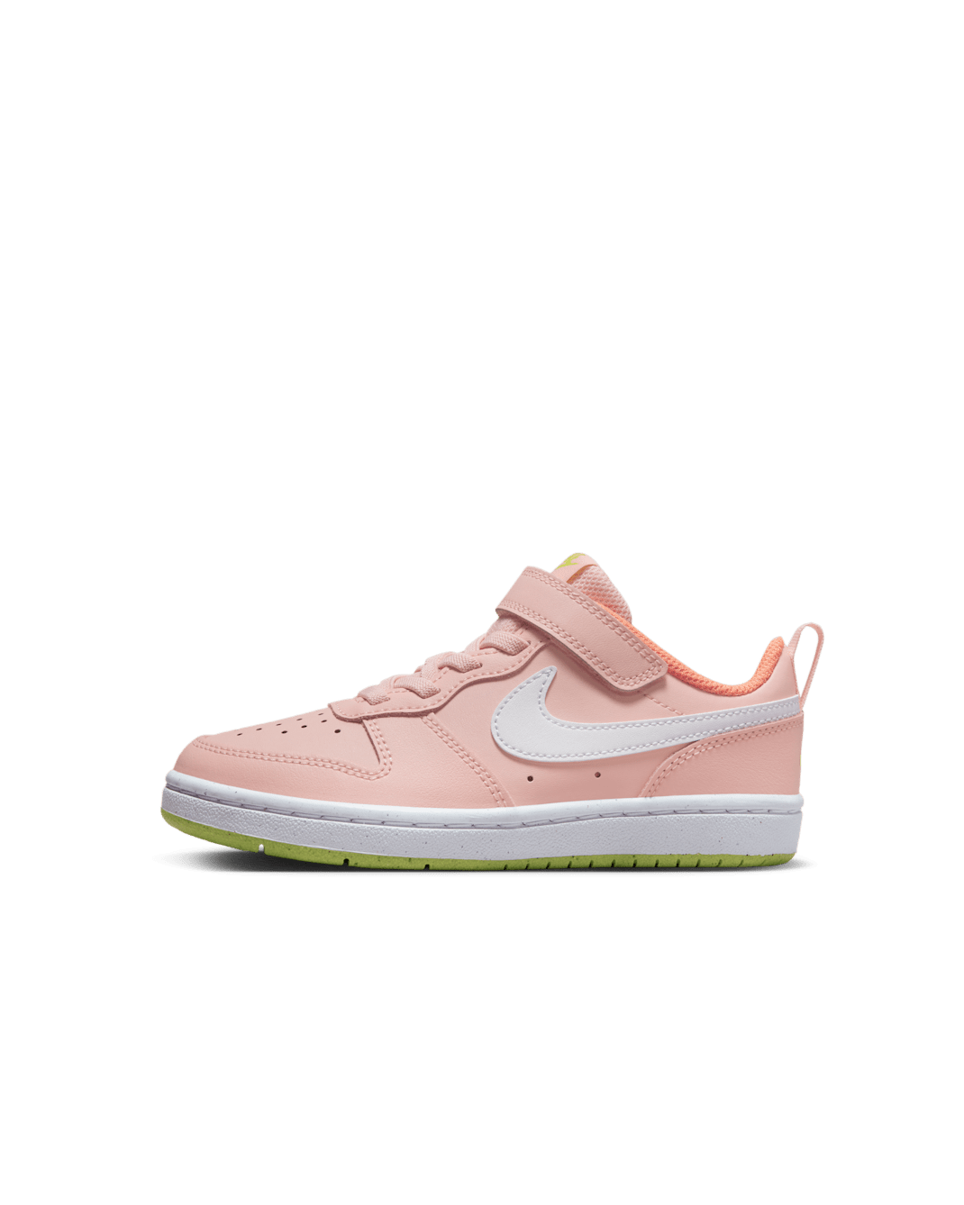 Nike Court Borough Low 2 Younger Kids' Shoes - Arctic Orange/Atomic Green/Orange Trance/White