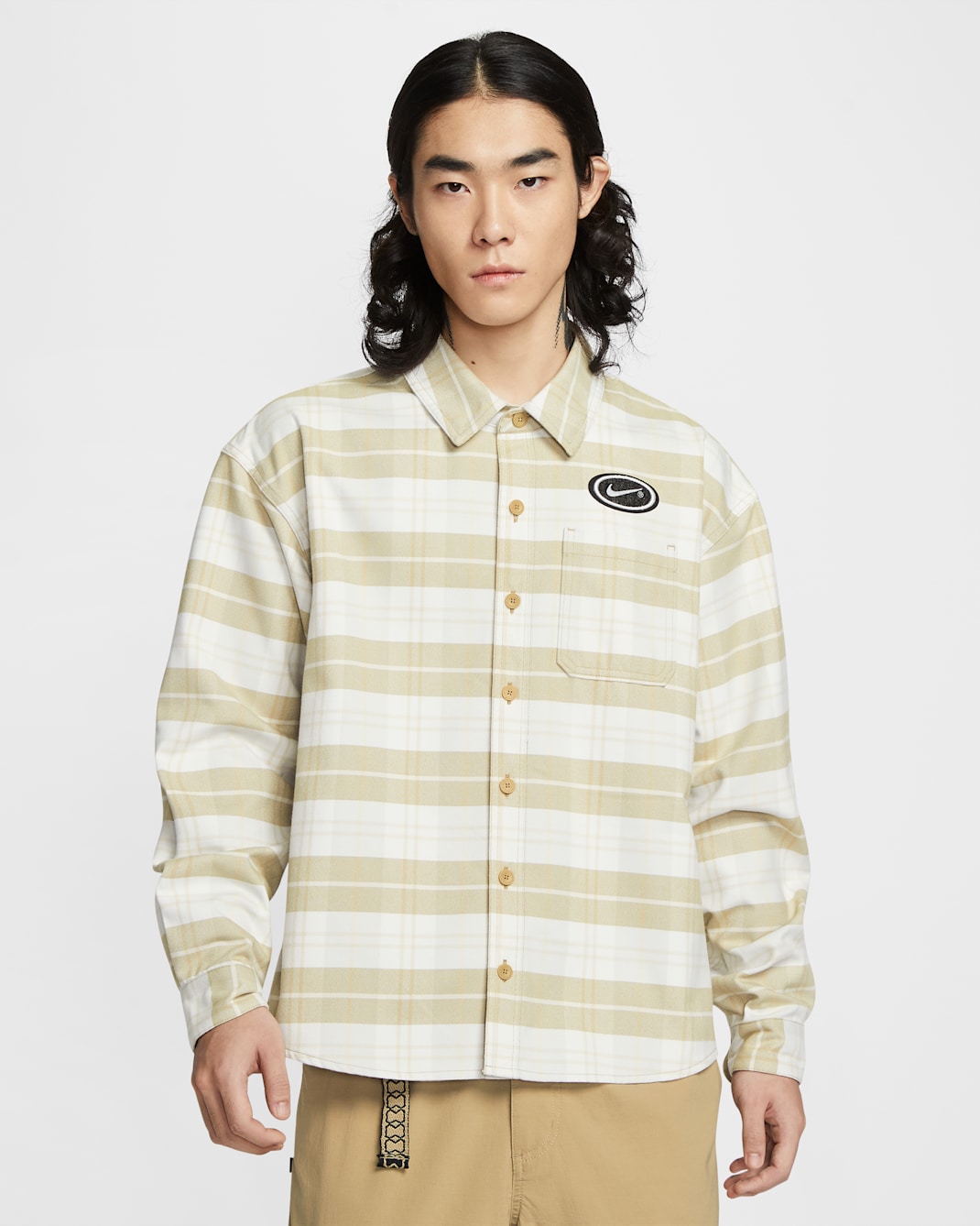 나이키 SB x 에릭 코스턴 스케이트보딩 플란넬 - 세일/라이트 본