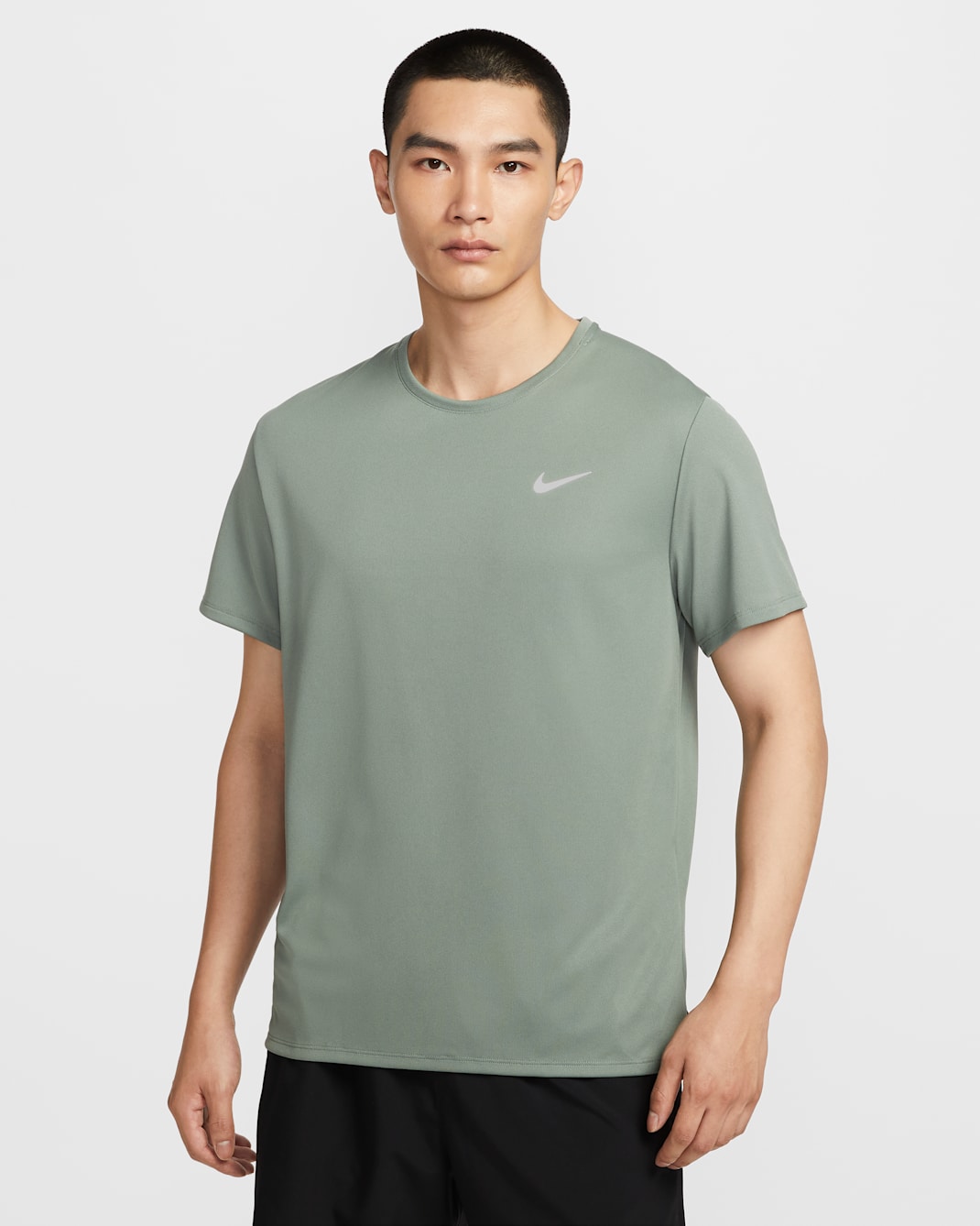 Nike Dri-FIT UV Miler Men's Short-Sleeve Running Top - Clay Green