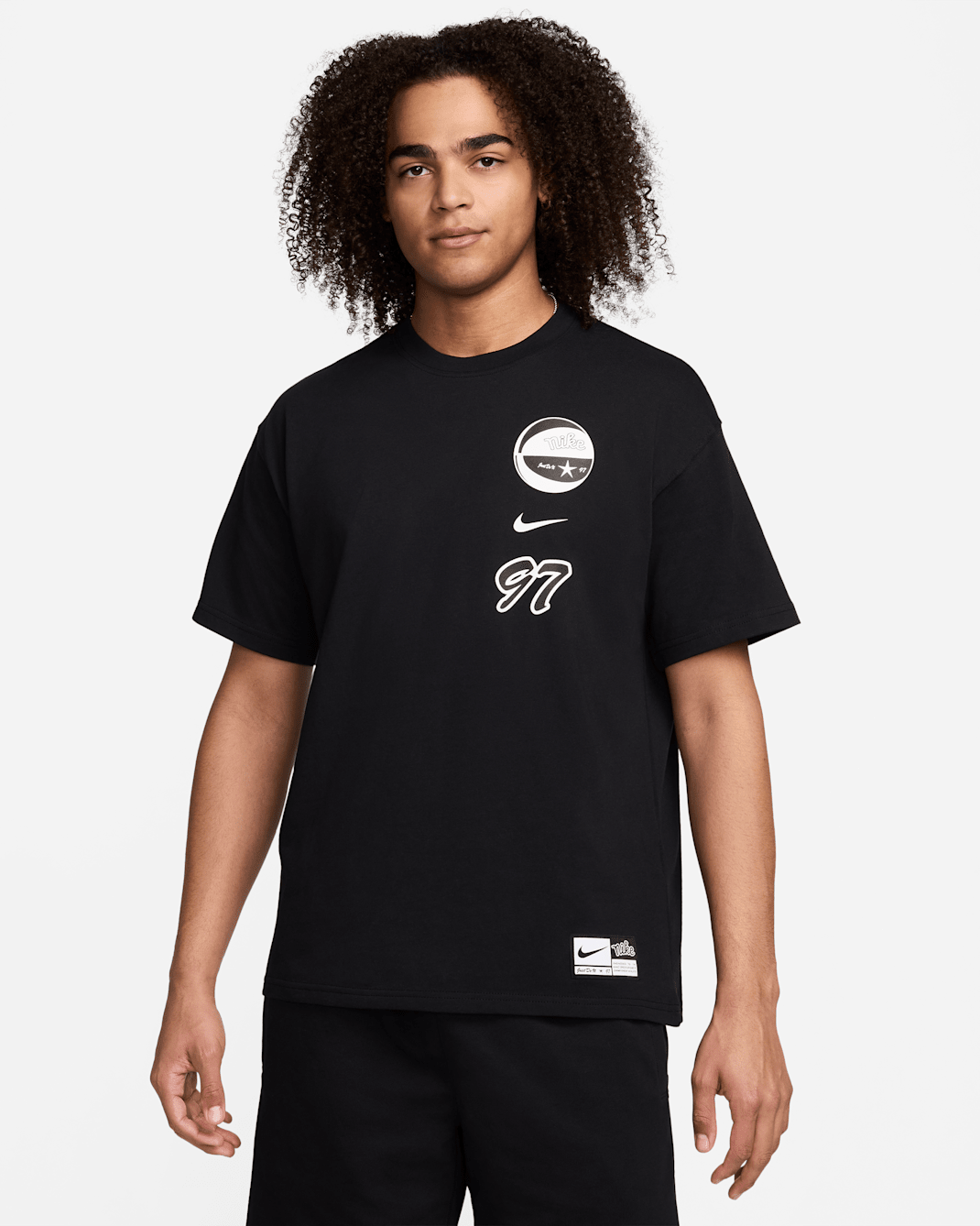 Playera de básquetbol Max90 para hombre Nike - Negro