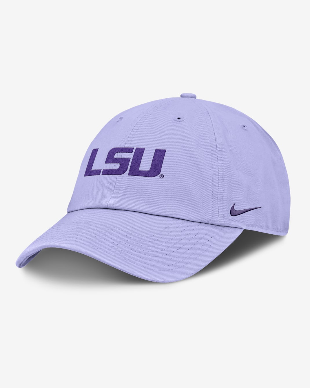 LSU Primetime Campus Club Toned Men's Nike College Adjustable Hat - Light Purple