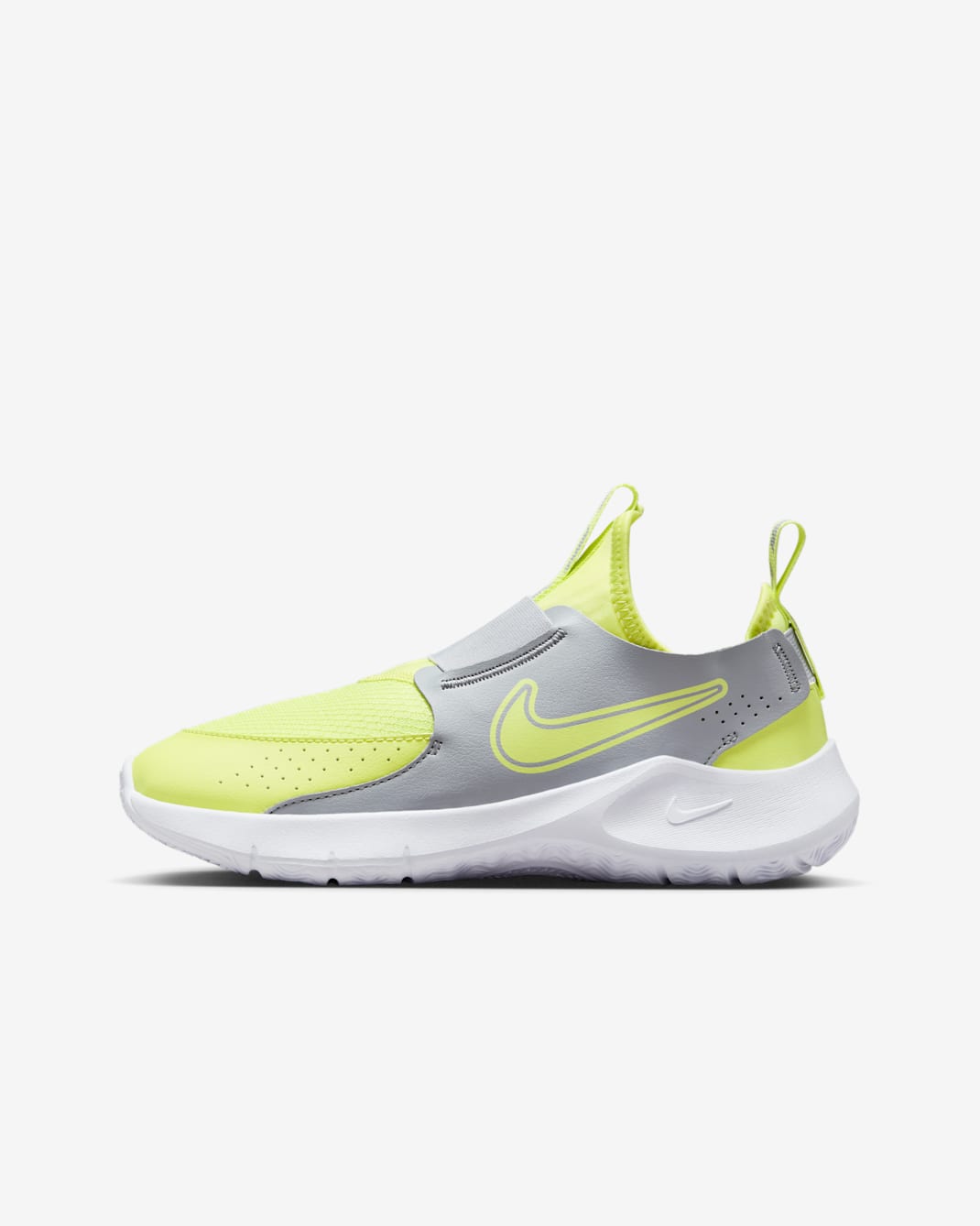 Nike Flex Runner 3 Big Kids' Road Running Shoes - Summit White/White/Light Lemon Twist