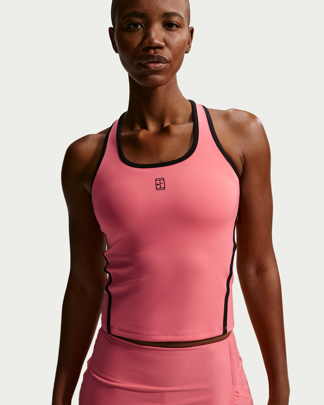 Nike Advantage Women's Dri-FIT Tennis Tank Top - Sea Coral/Black