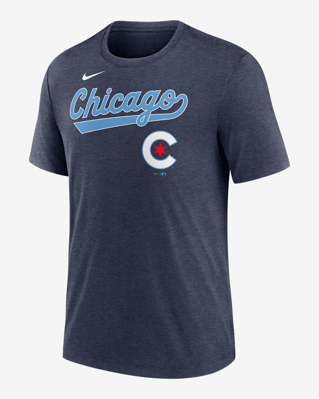 Chicago Cubs City Connect Men's Nike MLB T-Shirt - Navy Heather