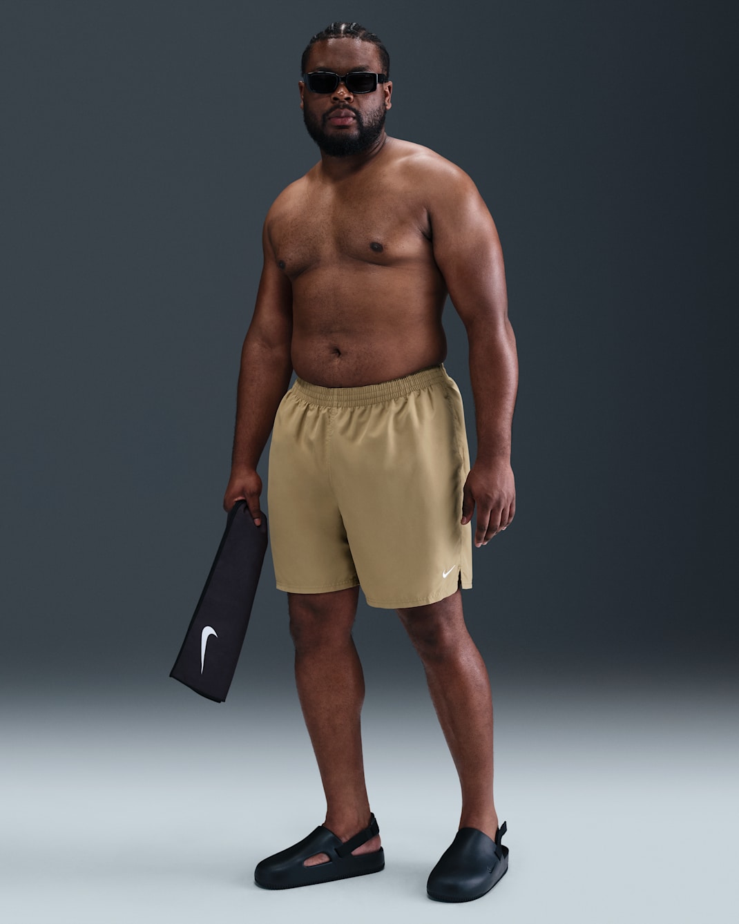 Nike Swim Breaker Essential Men's 7" Brief-Lined Volley Short (Big & Tall) - Parachute Beige