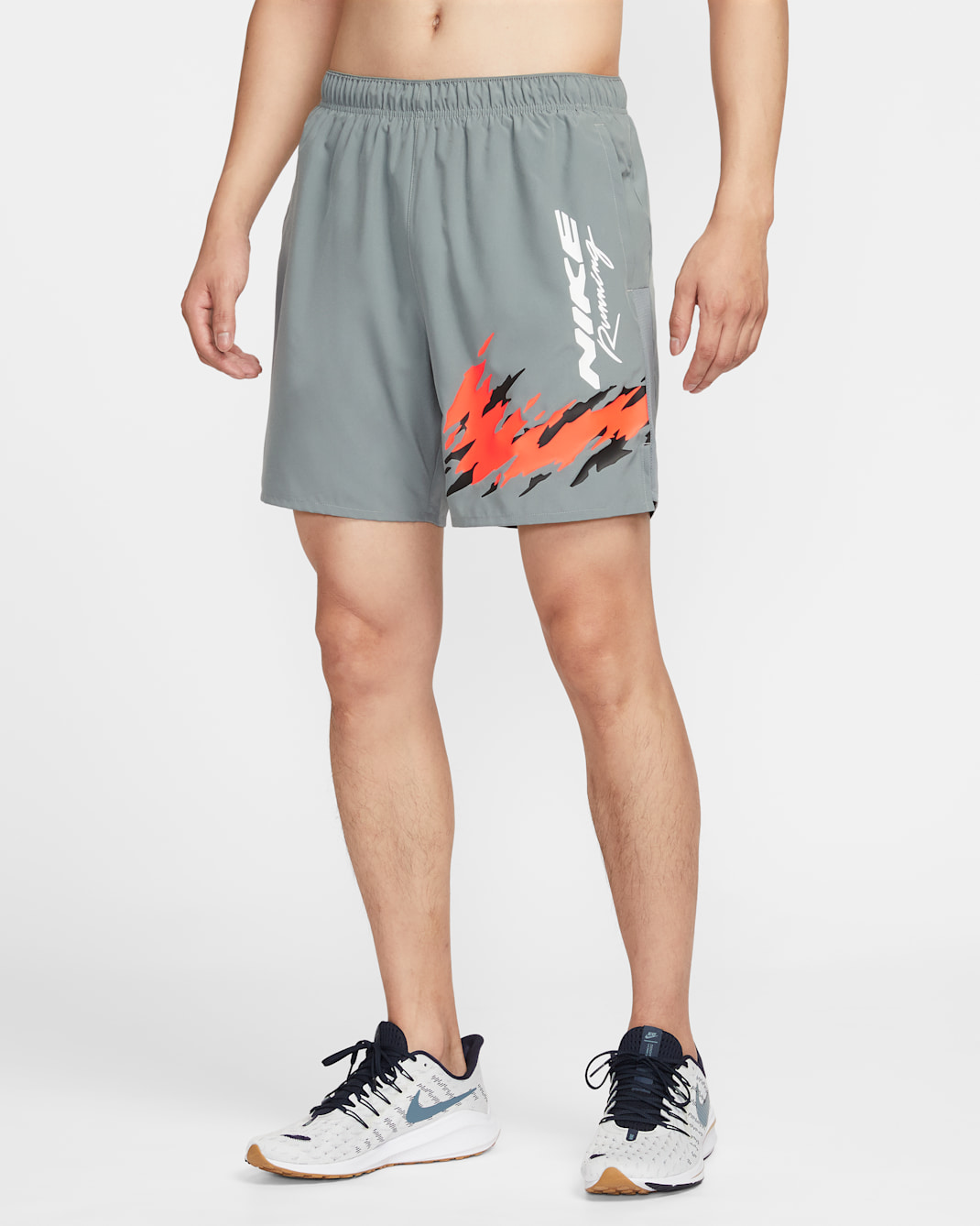 Nike Challenger Men's Dri-FIT 7" Brief-Lined Running Shorts - Smoke Grey