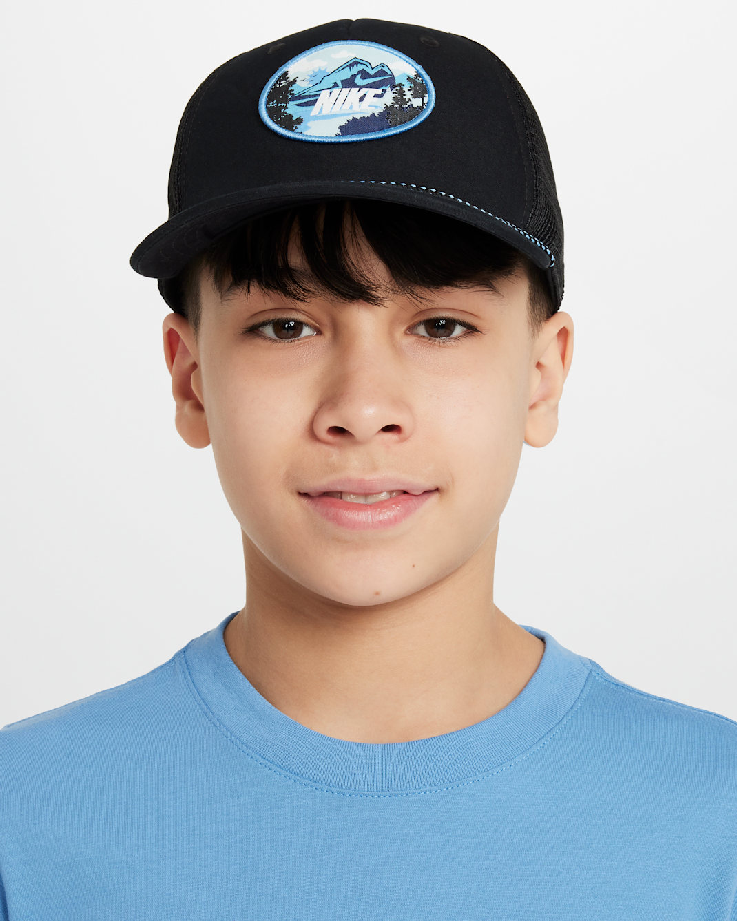 Gorra para niños talla grande Nike Rise - Negro/Voltio ligero