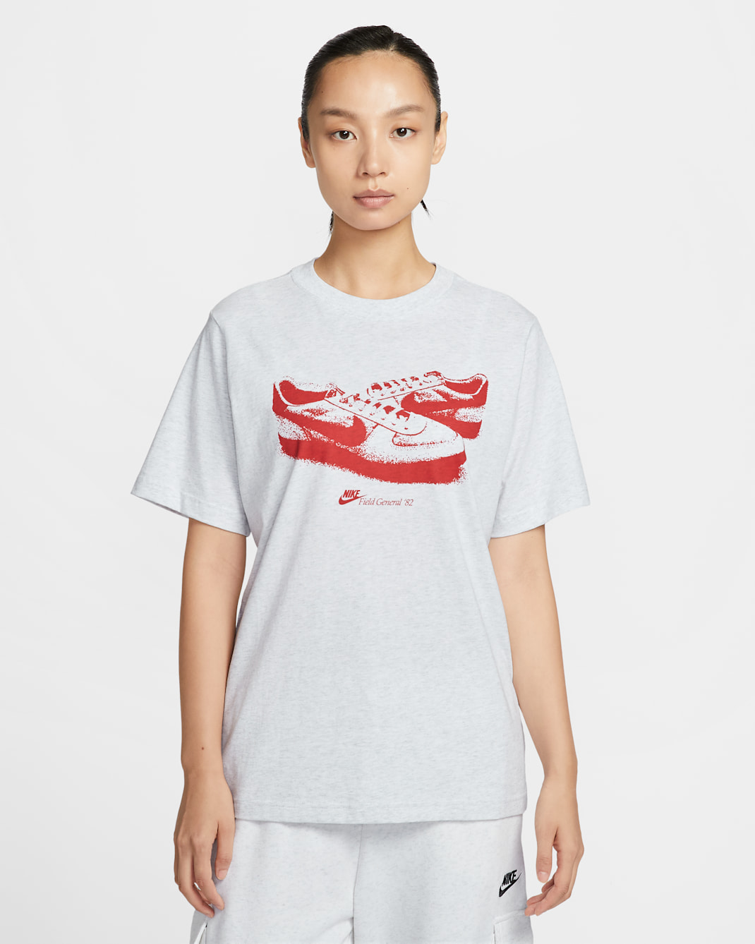 Nike Sportswear Women's Loose T-Shirt - Birch Heather
