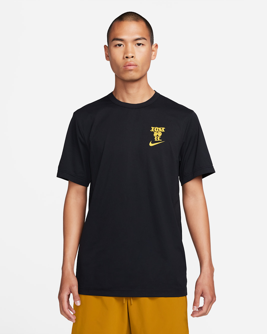 Nike Dri-FIT UV Hyverse Men's Short-Sleeve Fitness Top - Black
