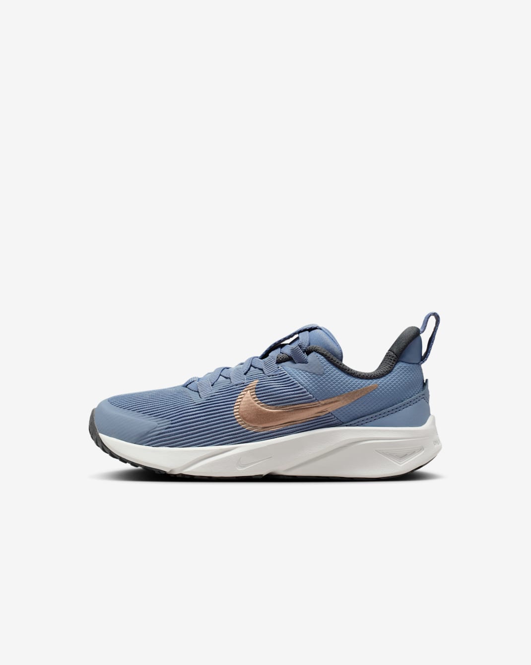 Sapatilhas Nike Star Runner 4 para criança - Ashen Slate/Armory Navy/Pure Platinum/Vermelho Bronze metalizado