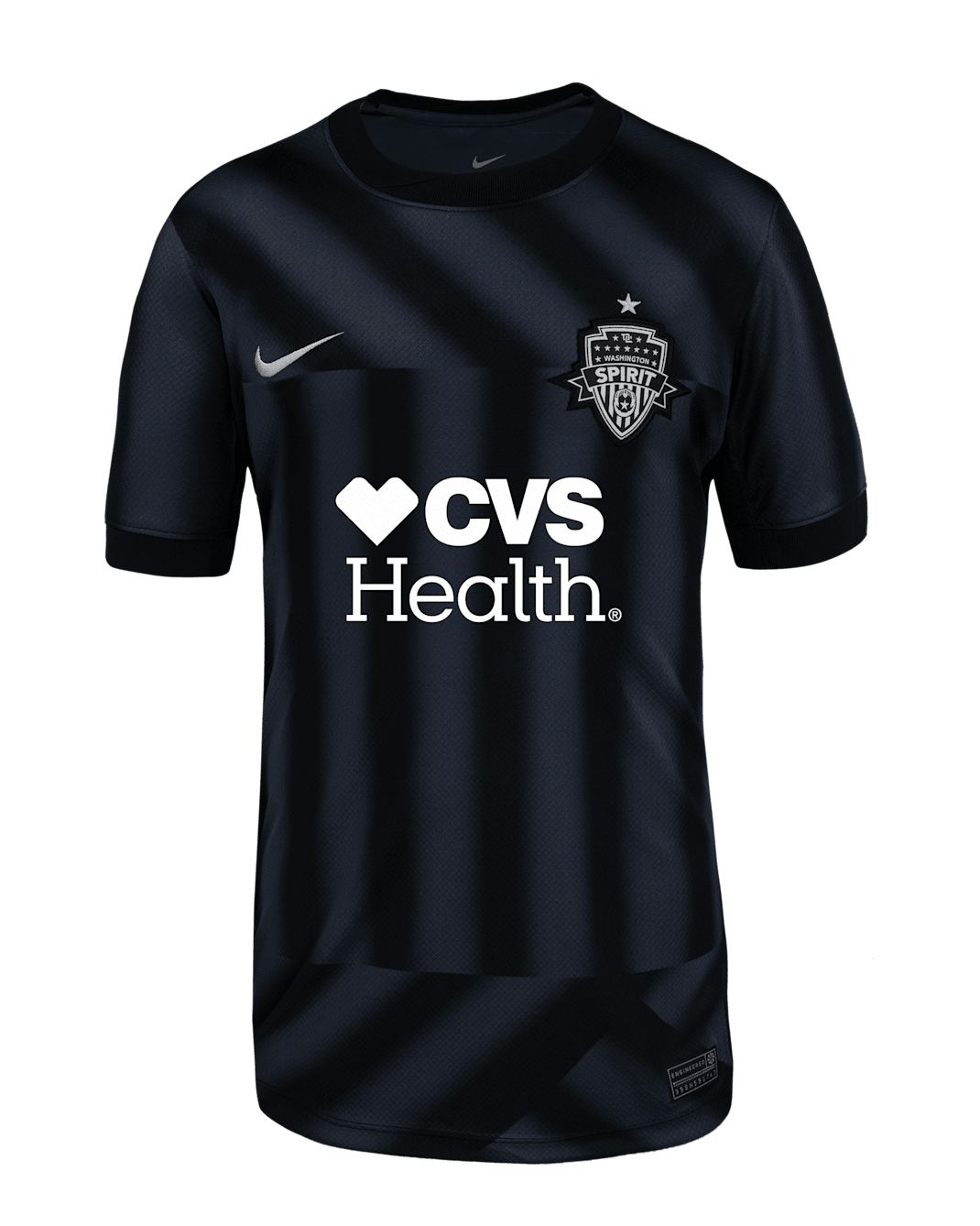 Jersey Nike Dri-FIT de la NWSL tipo réplica para niños talla grande Washington Spirit 2025 Stadium local - Negro/Trueno azul