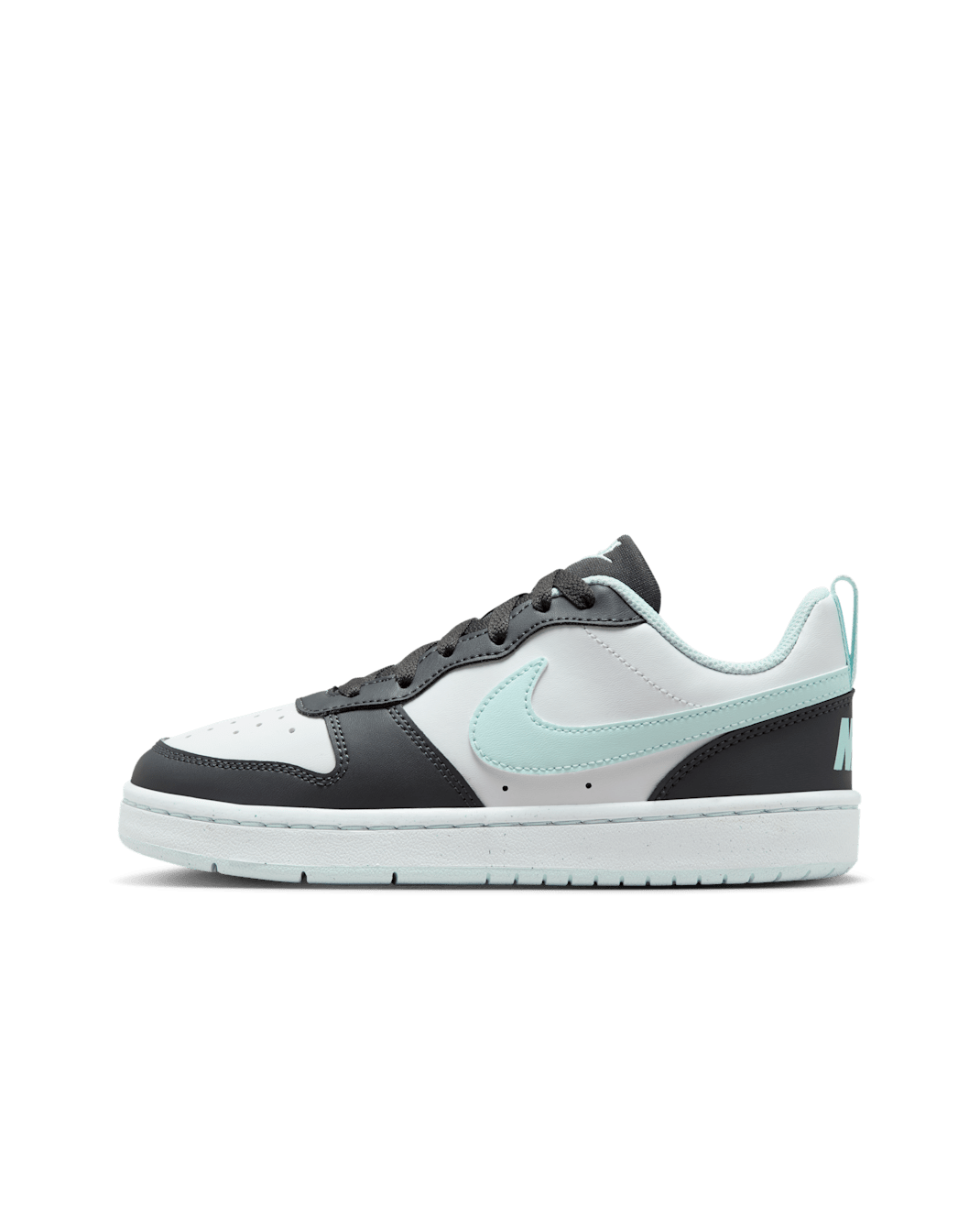 Nike Court Borough 低筒 Recraft 大童鞋款 - Anthracite/白色/Glacier Blue
