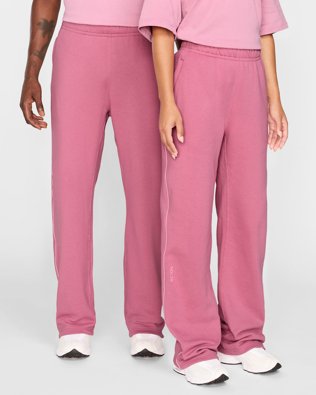 NOCTA NOCTA Fleece CS Open-Hem Sweatpants - Desert Berry/Elemental Pink/Elemental Pink
