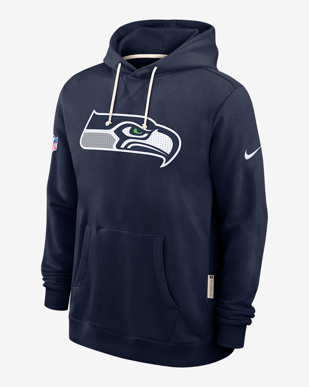 Seattle Seahawks Initial Home Sideline Men's Nike Dri-FIT NFL Pullover Hoodie - College Navy
