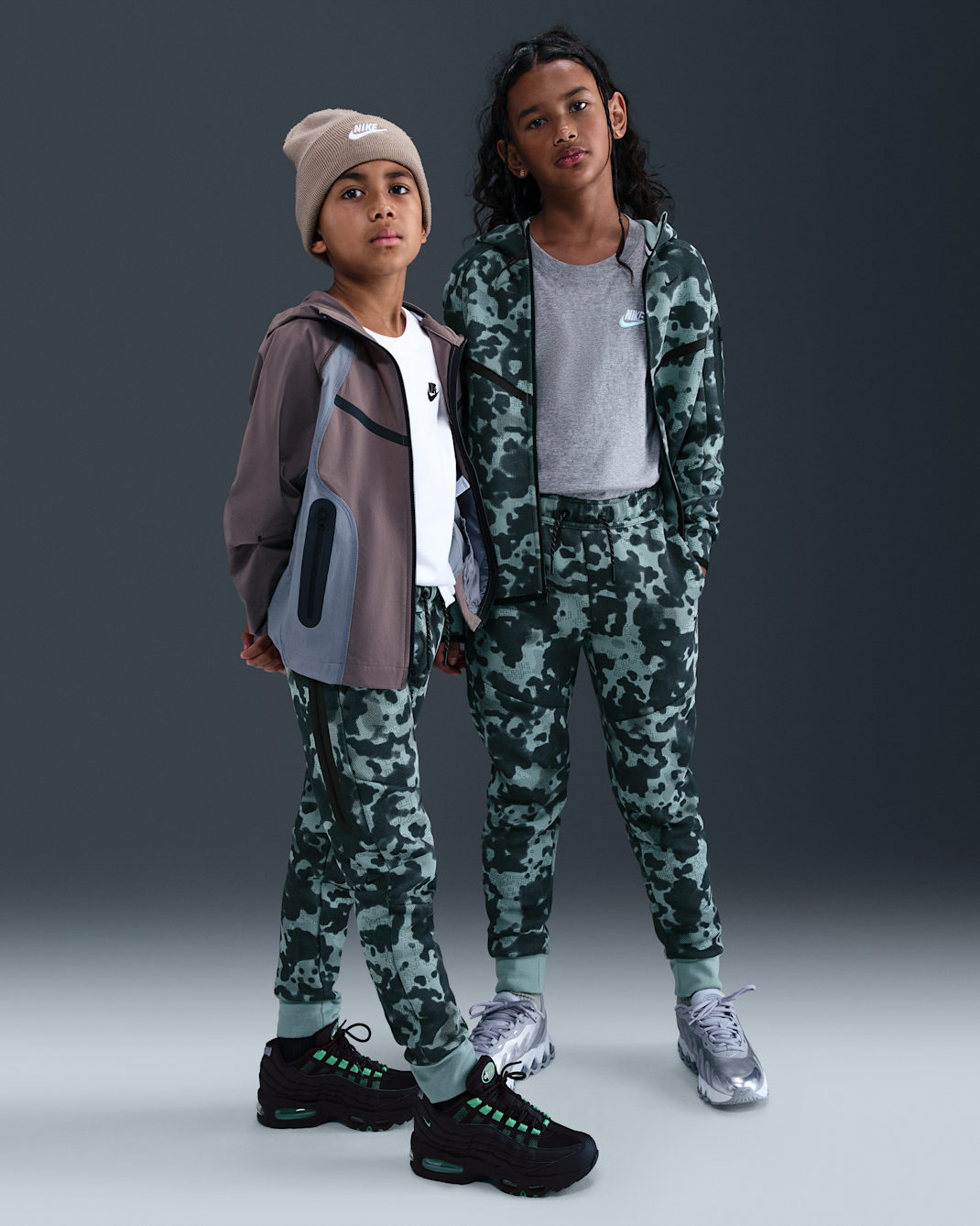 Nike Tech Older Kids' (Boys') Camo Fleece Joggers - Cannon/Black