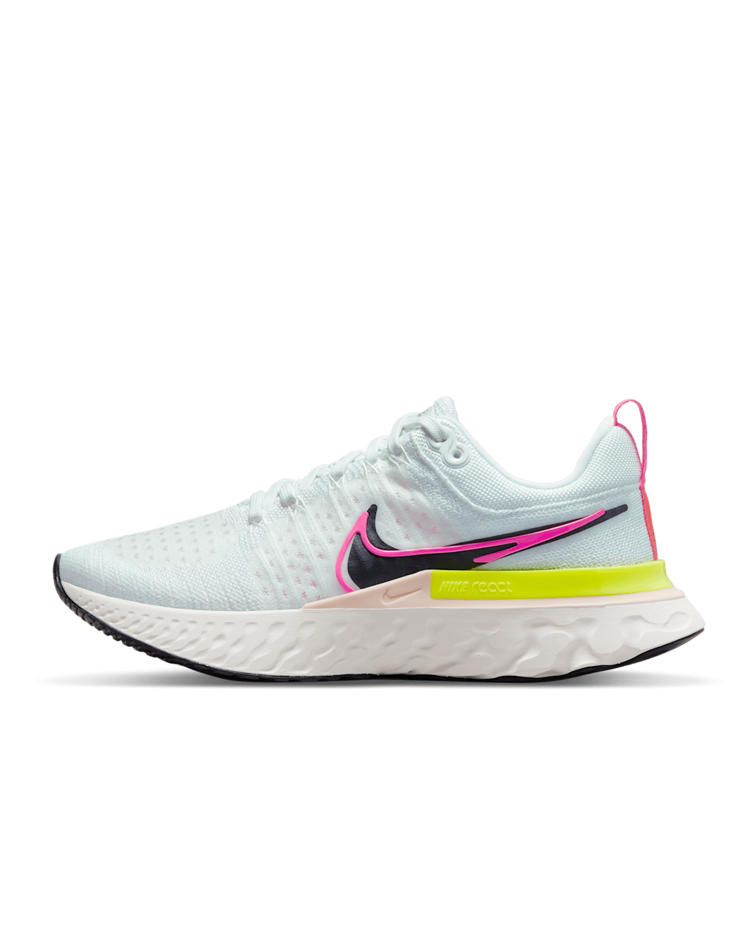 Nike React Infinity Run Flyknit 2 Women's Road Running Shoes - White/Sail/Pink Blast/Black