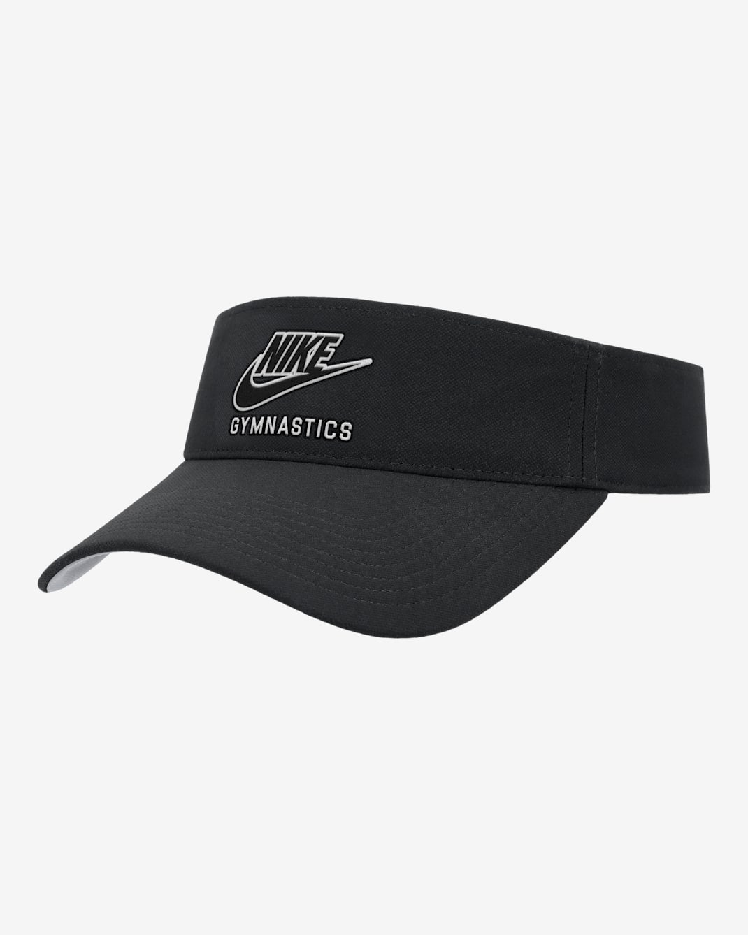 Visera de gimnasia Swoosh Nike Ace - Negro