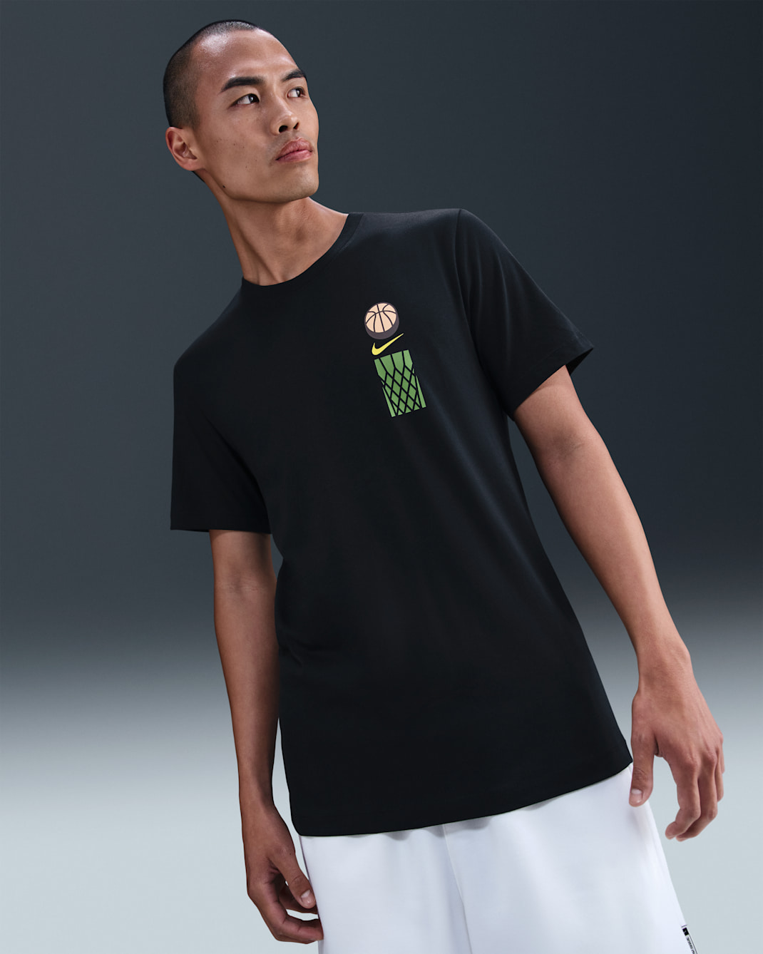 Nike 男款 T 恤 - 黑色