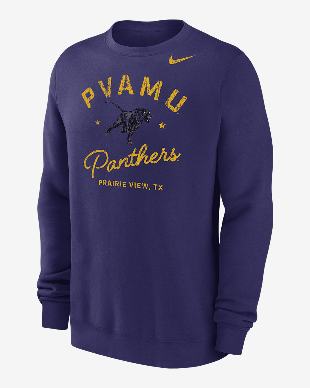 Nike Club Fleece College (Prairie View A&M University) Men’s Crew-Neck Sweatshirt - New Orchid