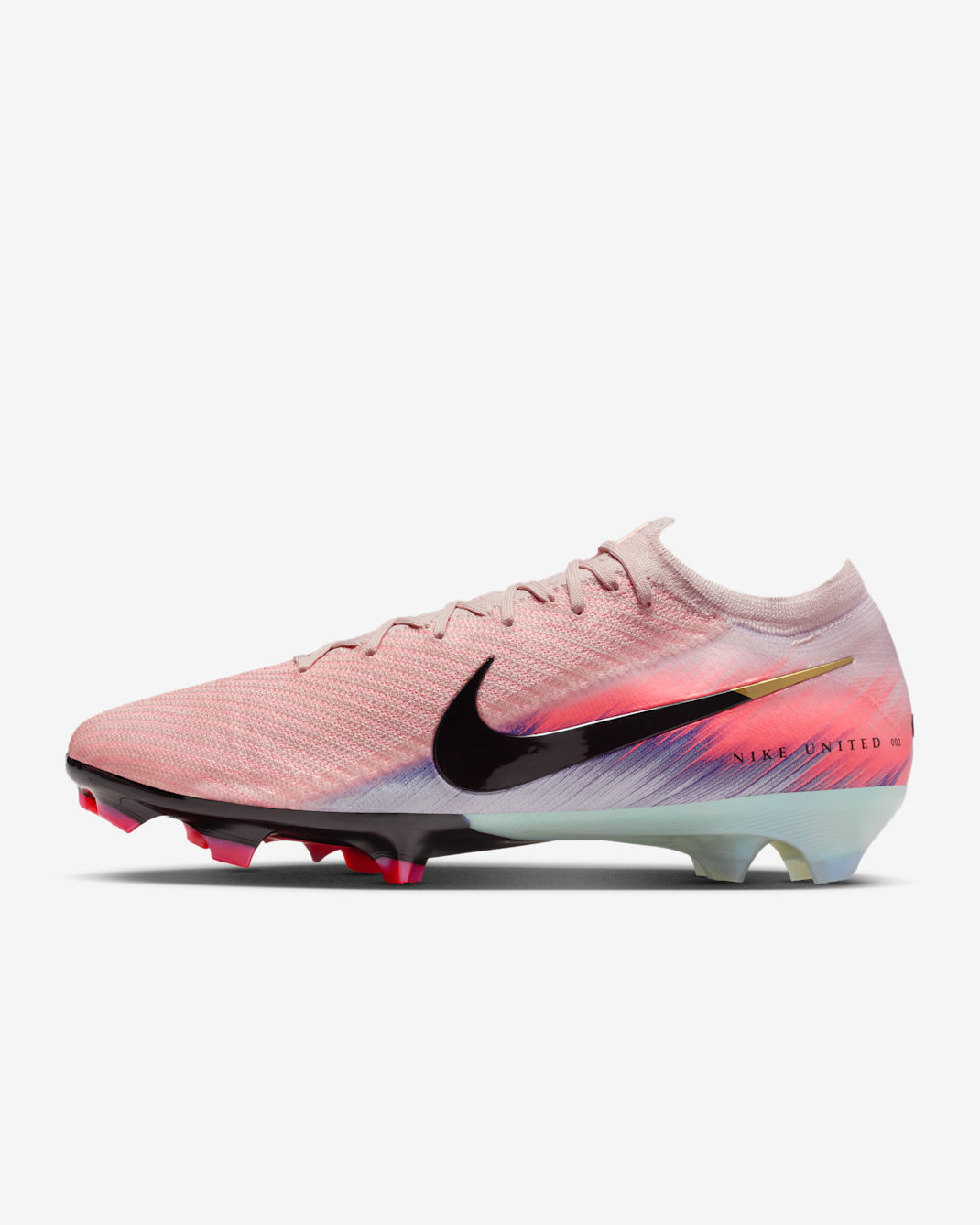 Nike United Mercurial Vapor 16 Elite Firm-Ground Low-Top Football Boot - Silt Red/Racer Blue