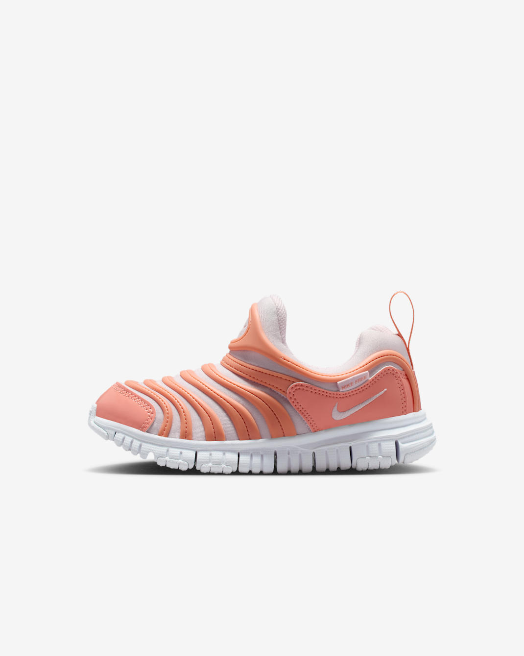 Nike Dynamo Free Little Kids' Easy On/Off Shoes - Apricot Agate/White/Bleached Lilac