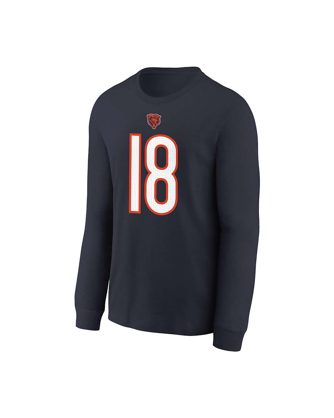 Playera de manga larga de la NFL para niños talla grande de Caleb Williams de los Chicago Bears - Azul marino