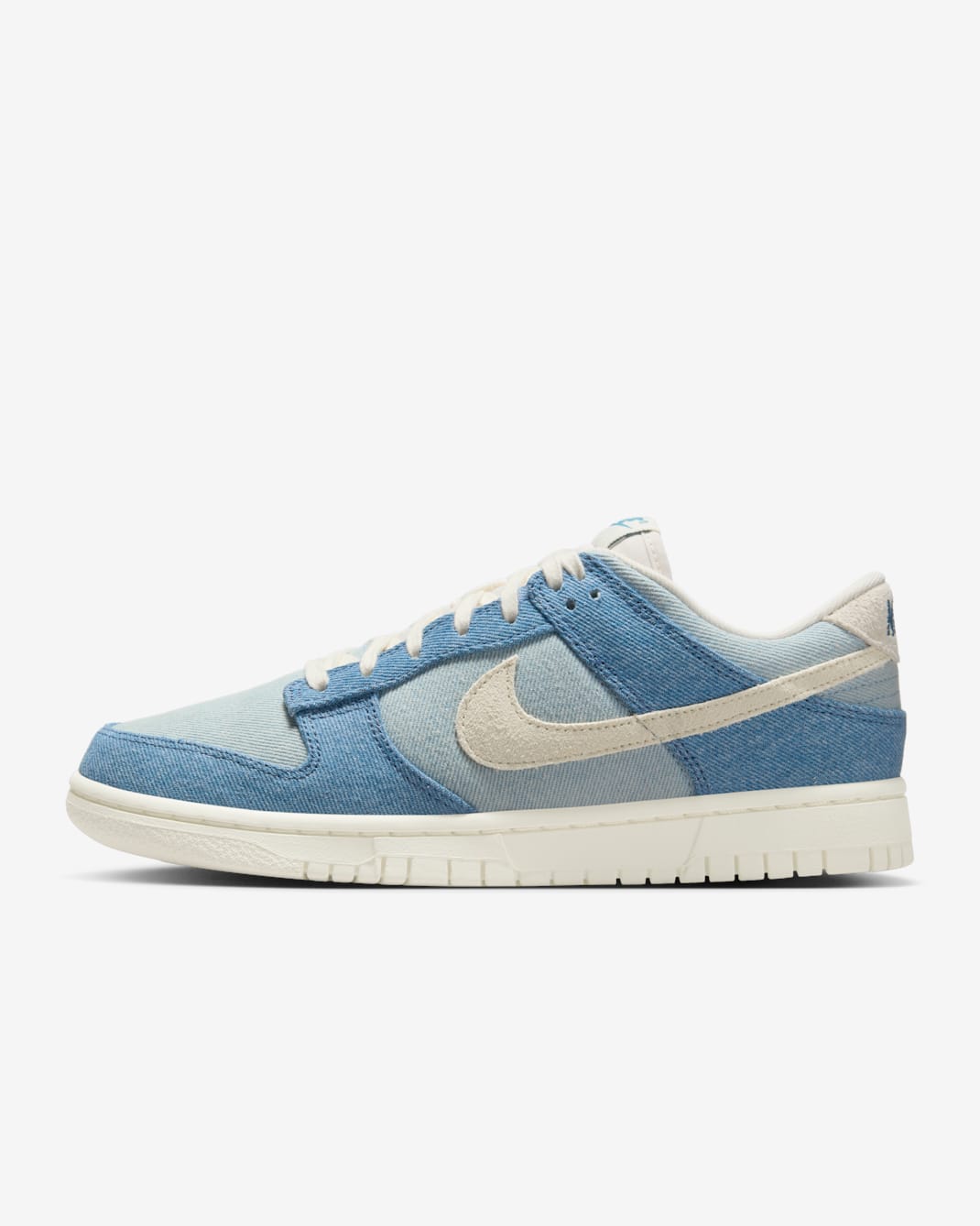 Nike Dunk Low "Denim" Women's Shoes - Smokey Blue/Denim Turquoise/Ochre/Pale Ivory