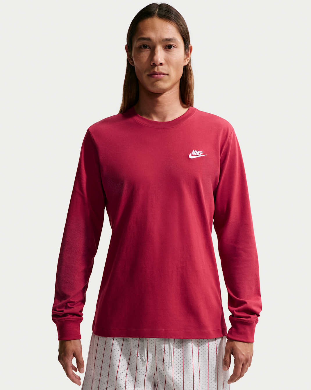Nike Sportswear Men's Long-Sleeve T-Shirt - Team Crimson