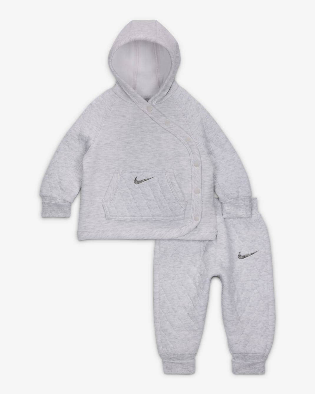 Nike Ready, Set! Completo in 2 pezzi con pantaloni jogger e felpa con cappuccio – Bebè (0-9 mesi) - Birch Heather