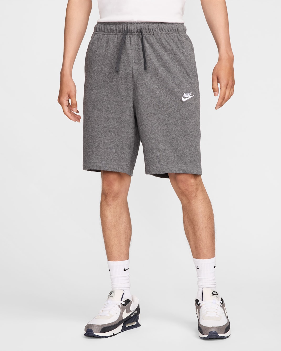 ナイキ スポーツウェア クラブ メンズ ショートパンツ - チャコールヘザー/ホワイト